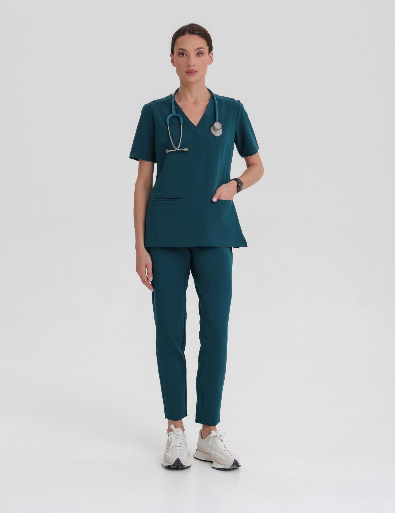 Lékařská Mikina Casy - DEEP GREEN