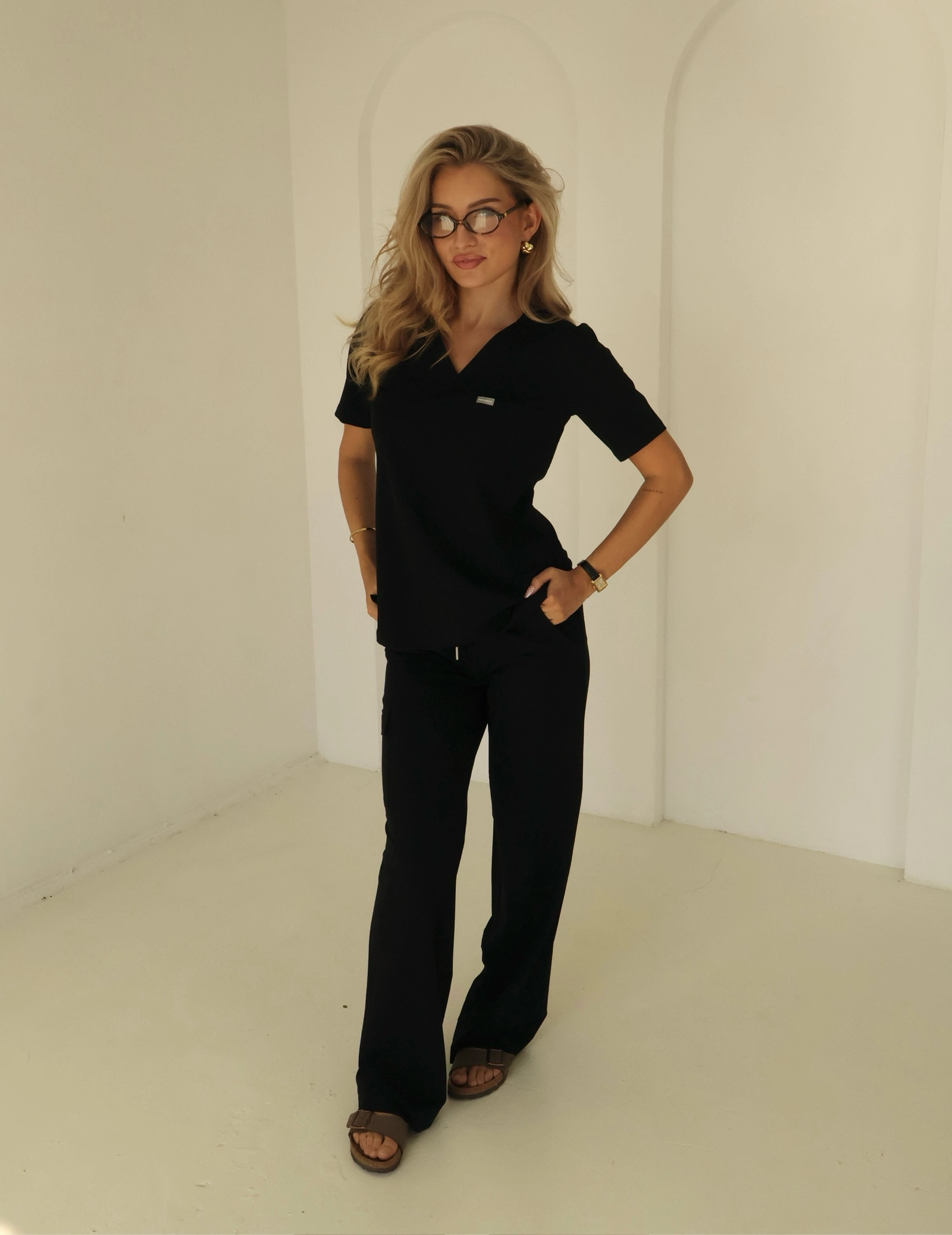 Lékařská Mikina Raya One Pocket - BLACK