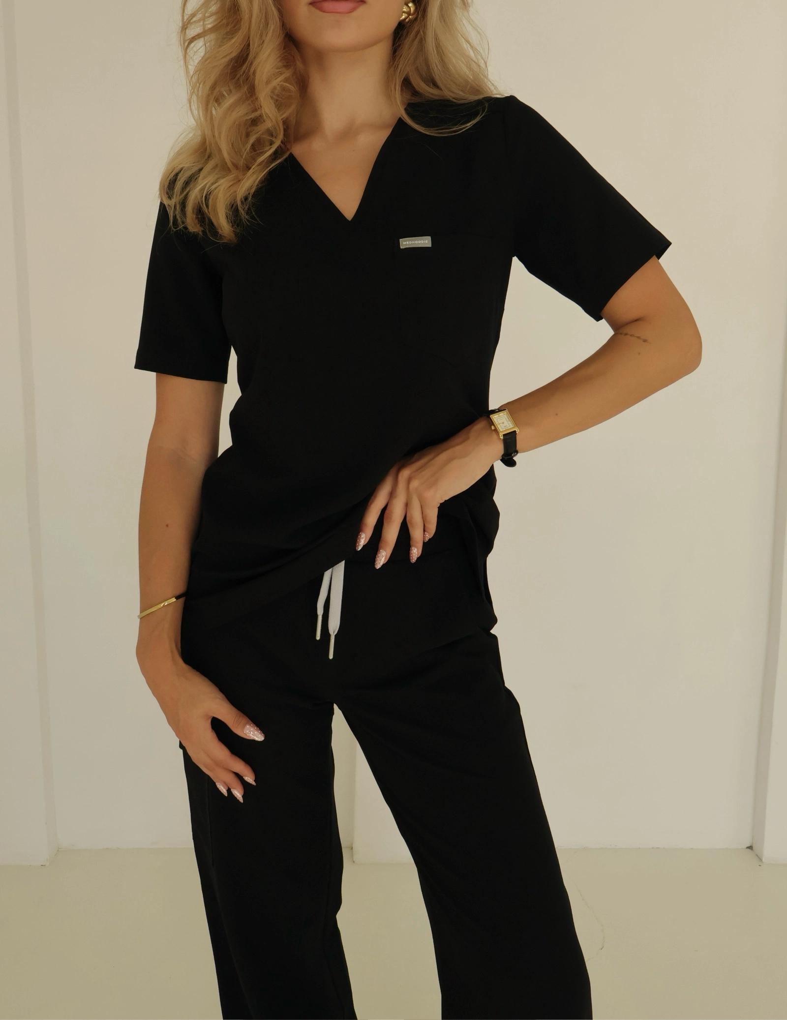 Lékařská Mikina Raya One Pocket - BLACK