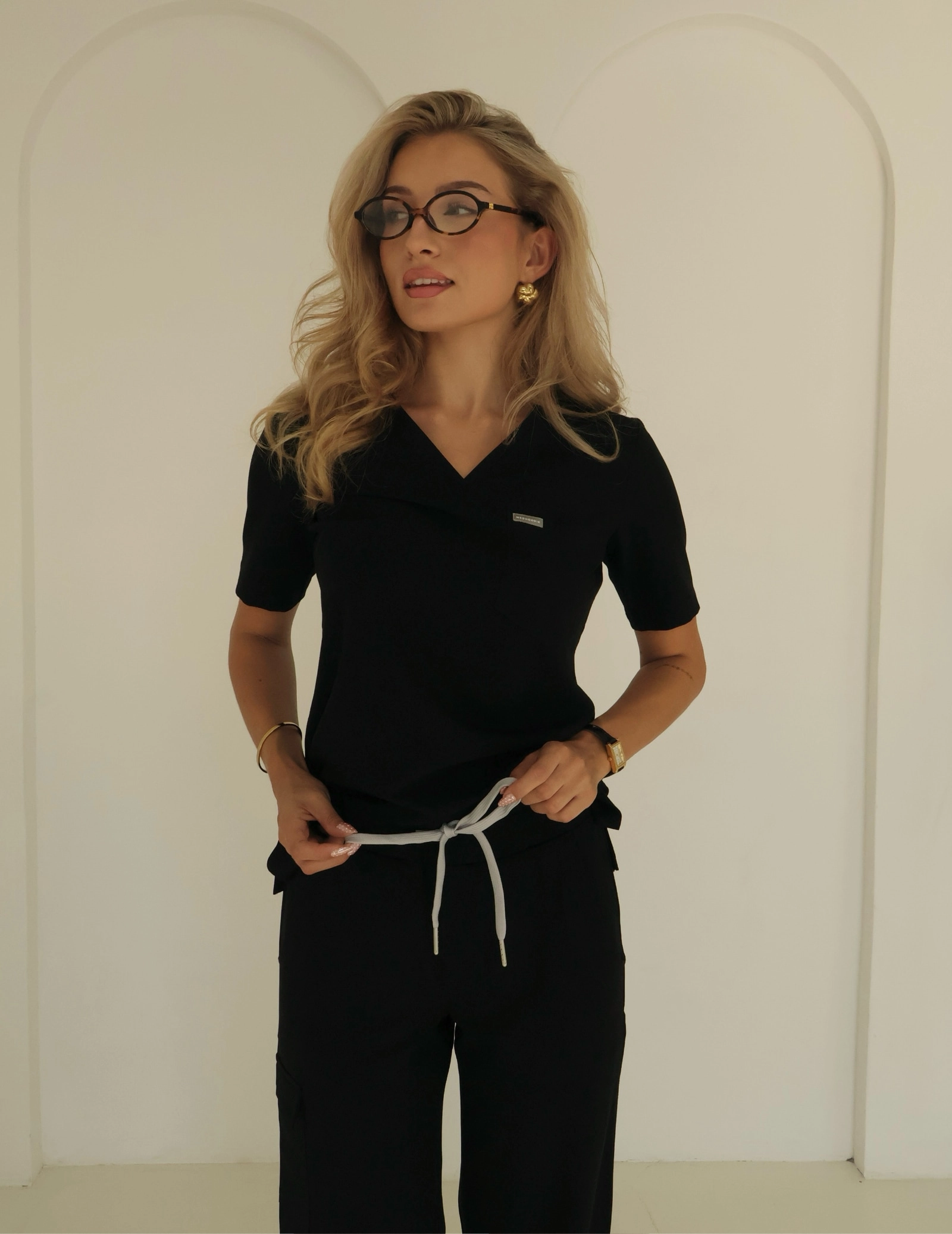 Lékařská Mikina Raya One Pocket - BLACK