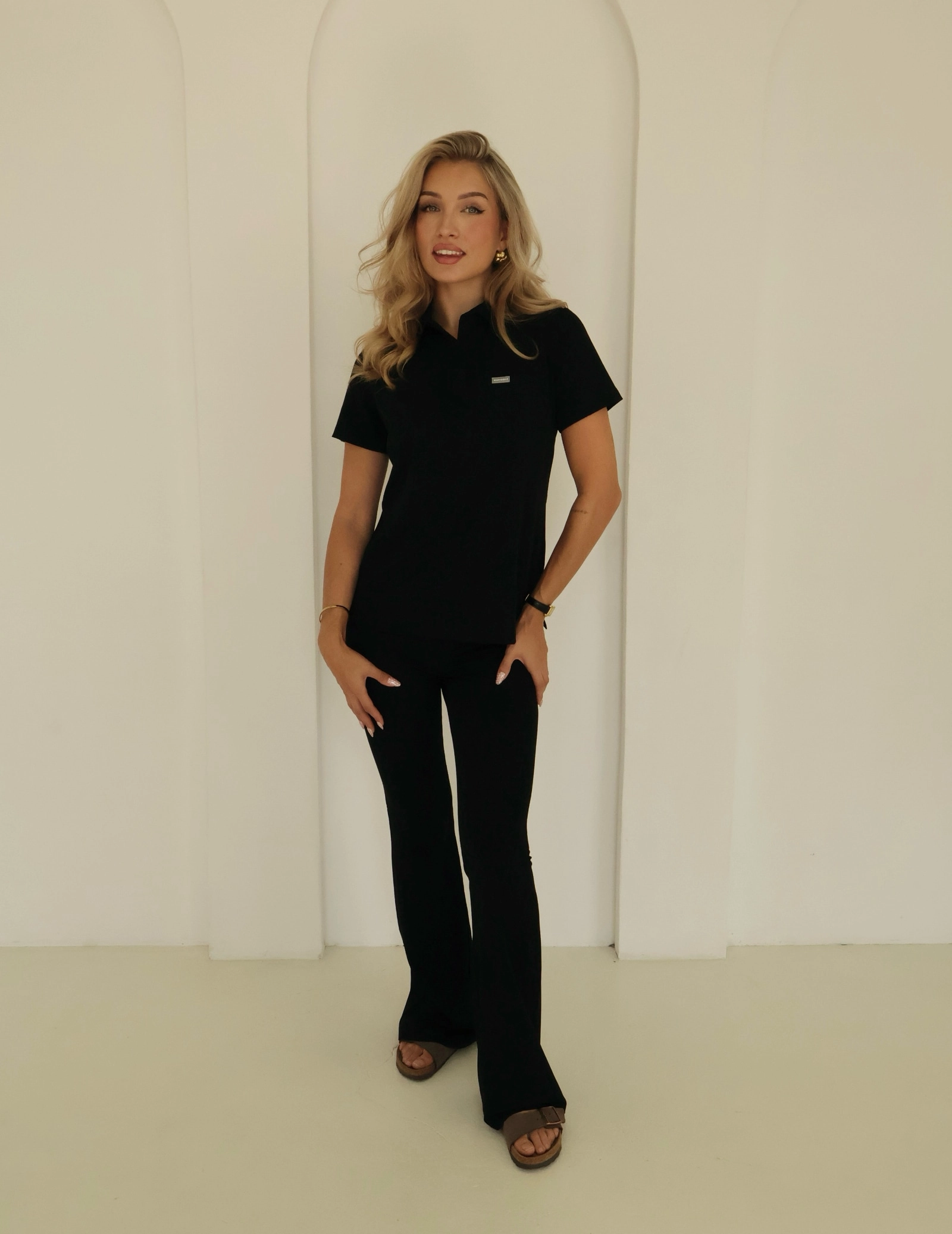 Lékařská Mikina Polo  - BLACK