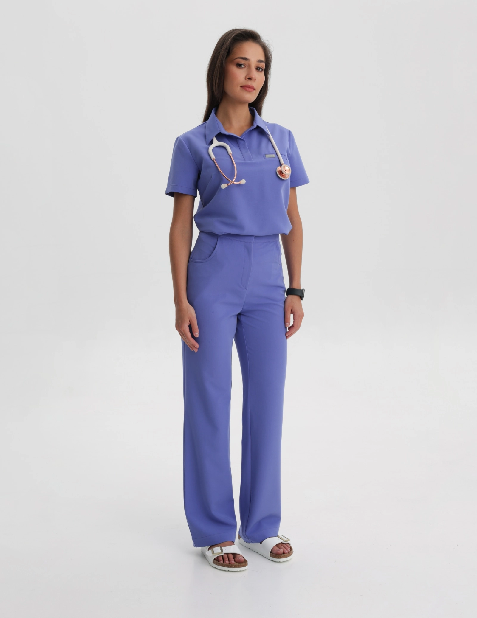Dámské Lékařské Kalhoty Tiffany - DENIM BLUE