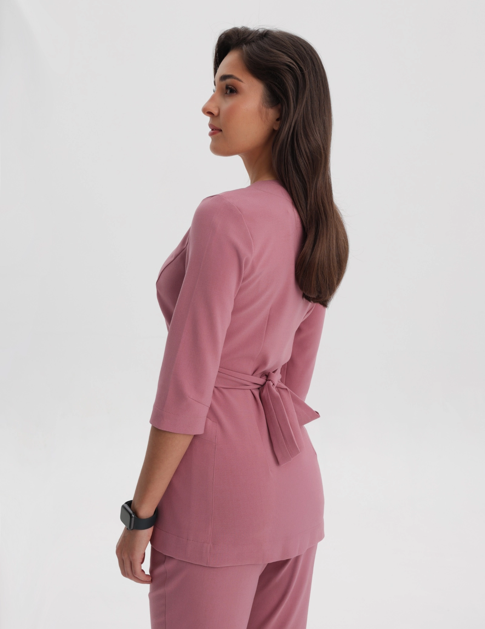 Lékařská halenka na vázání Rosalie - WOODROSE