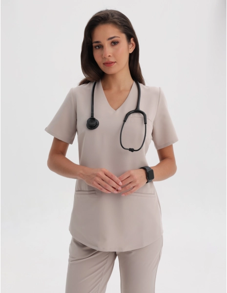 Zdravotnická mikina Grace - BEIGE