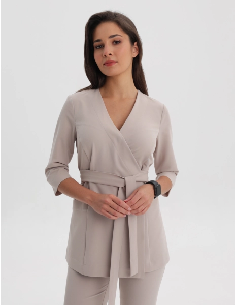 Lékařská Mikina na zavázání Rosalie - COCONUT