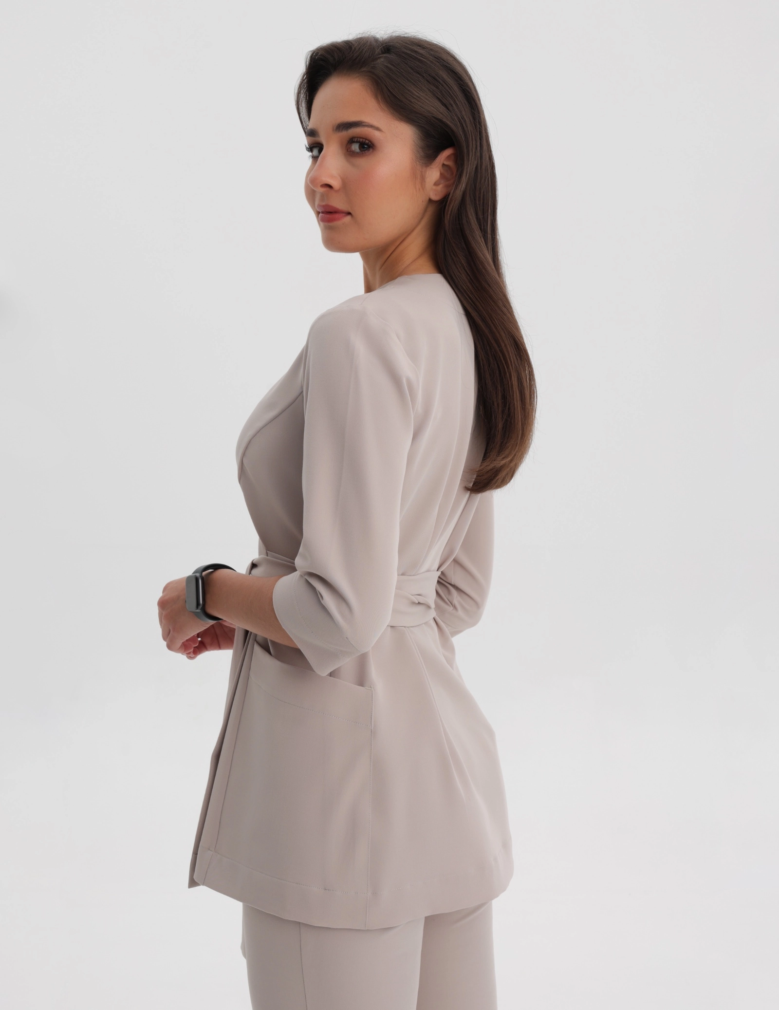 Lékařská Mikina na zavázání Rosalie - COCONUT