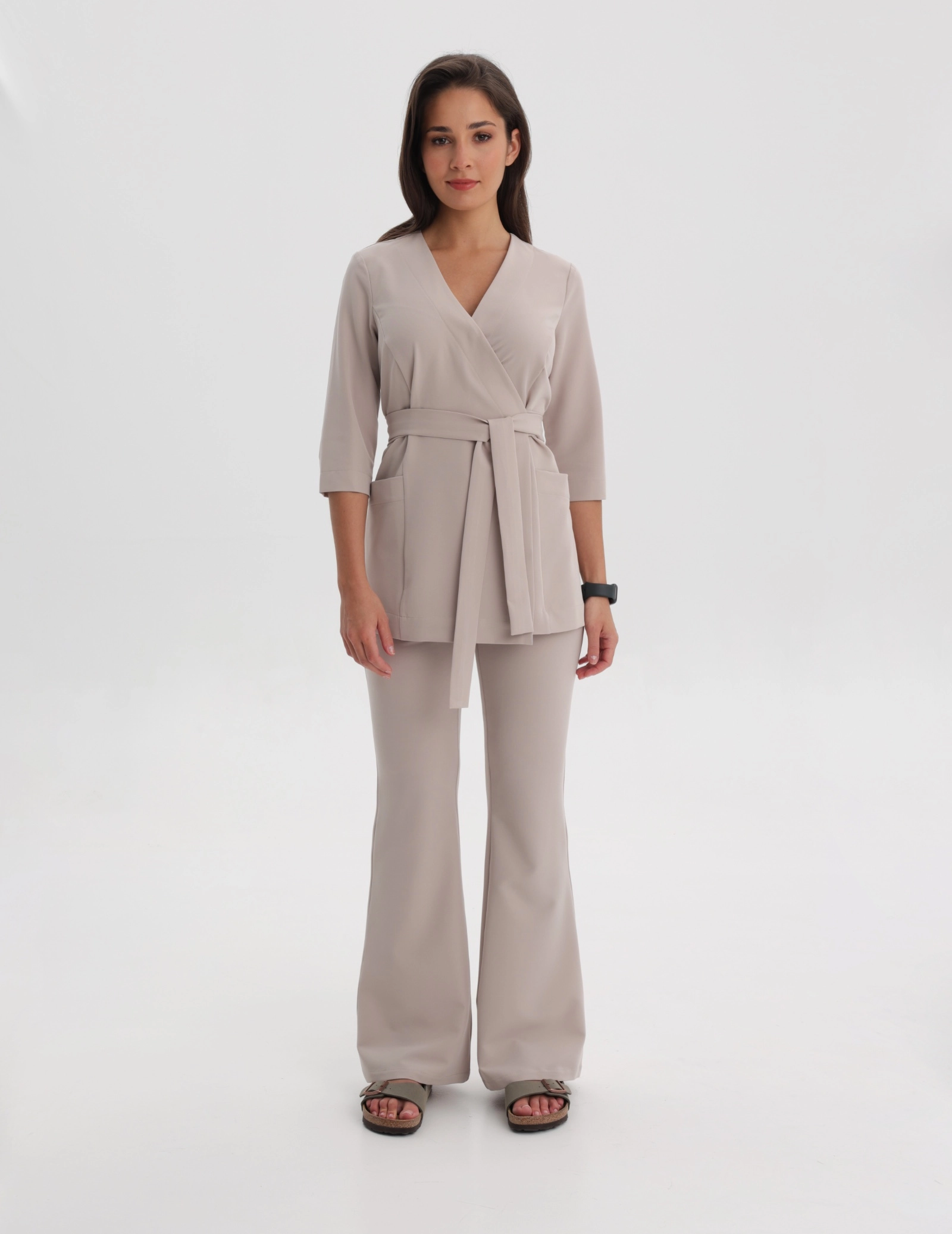 Lékařská Mikina na zavázání Rosalie - COCONUT