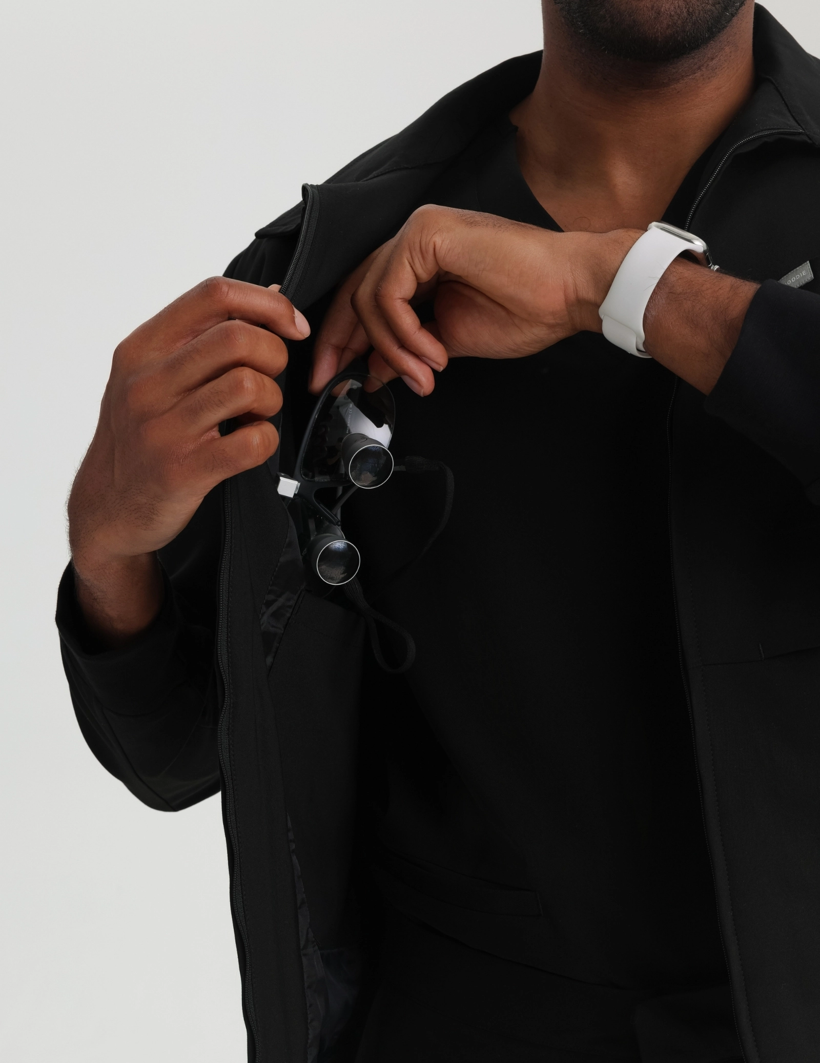 Hunter Pánská Lékařská Bunda - BLACK