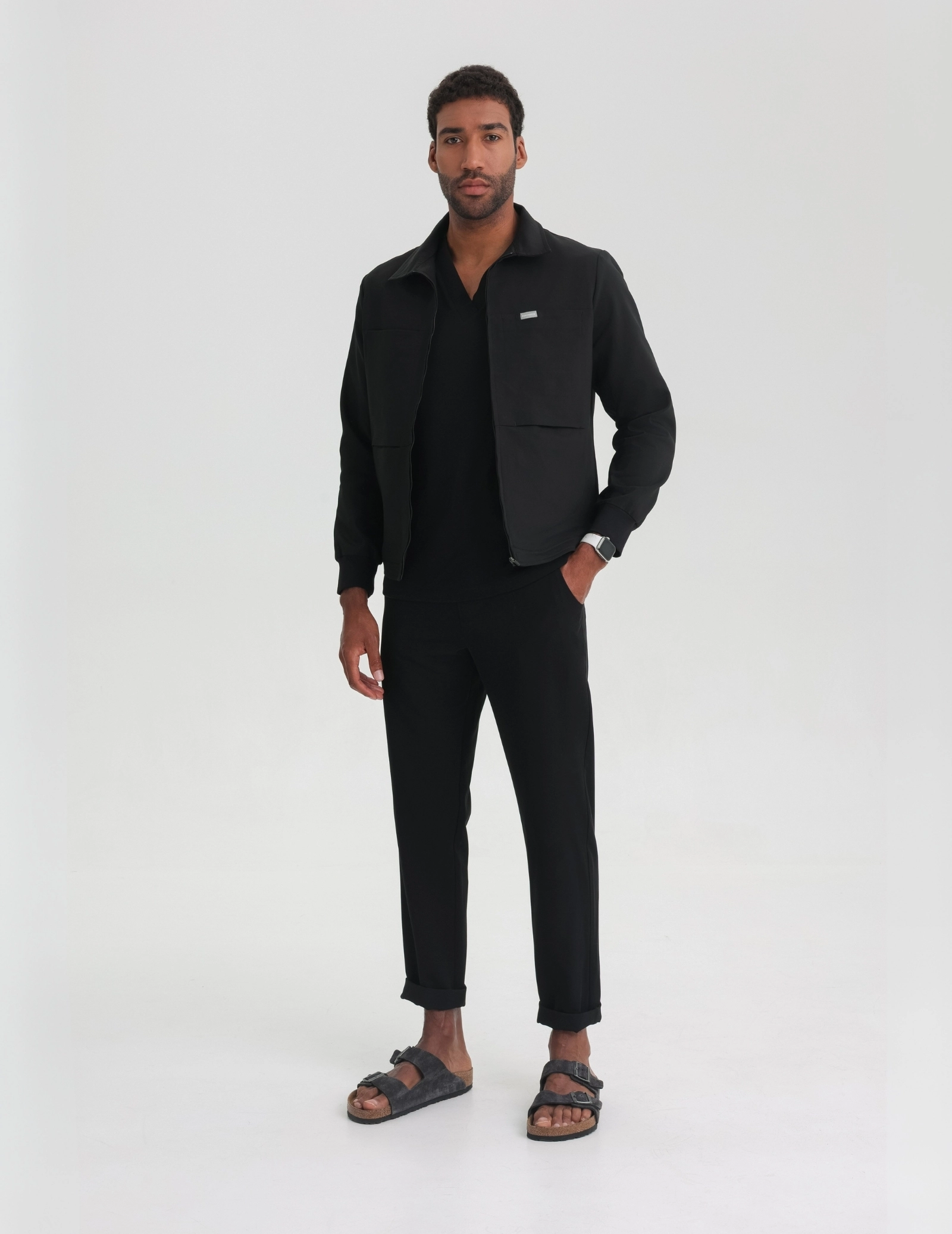 Hunter Pánská Lékařská Bunda - BLACK