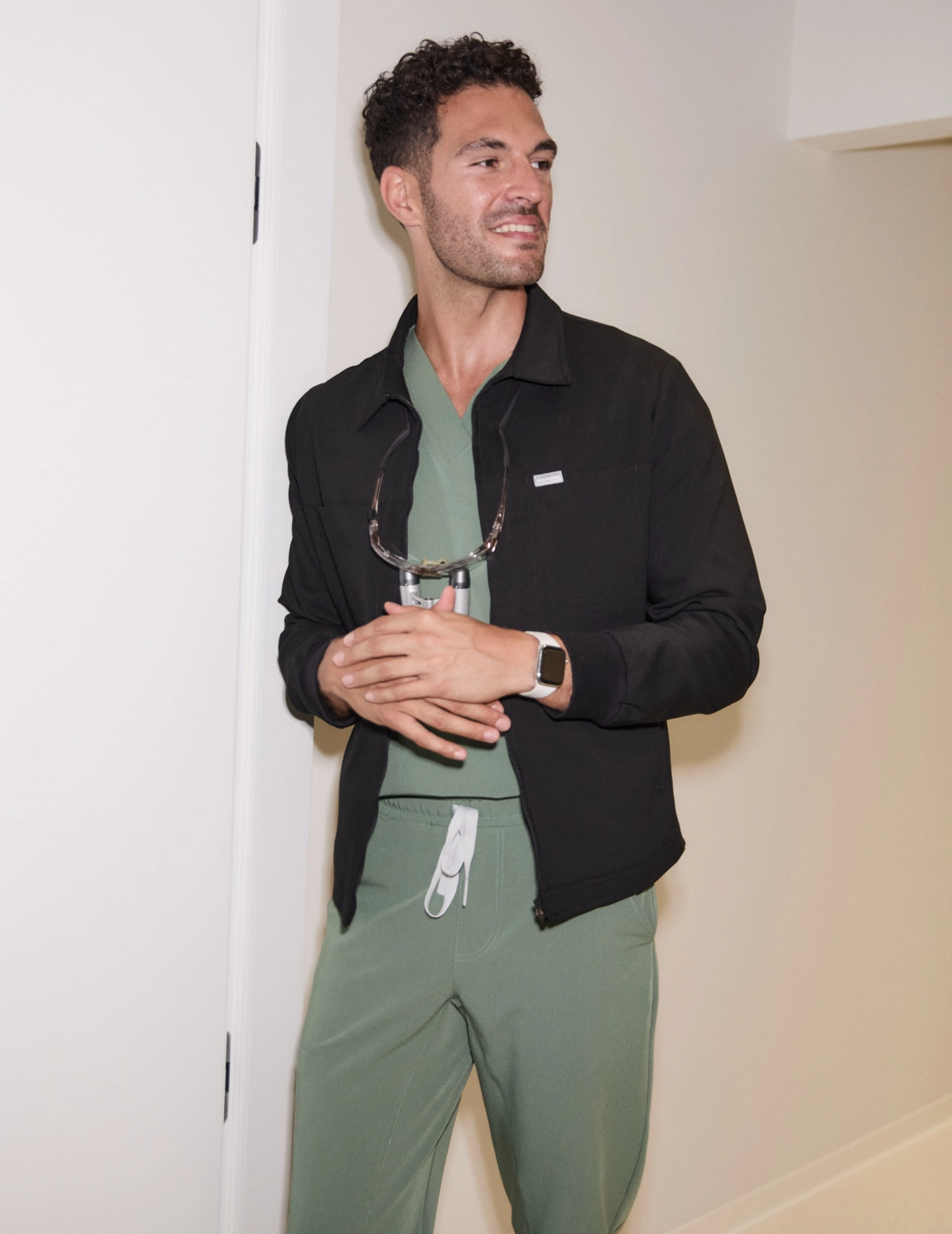 Hunter Pánská Lékařská Bunda - BLACK