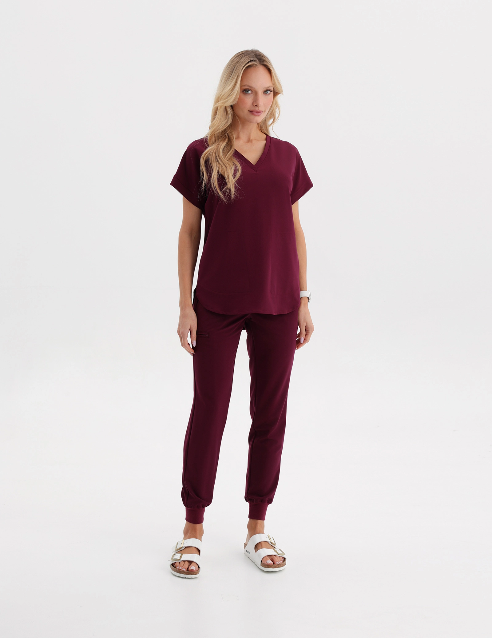 Dámské kalhoty Jogger - Burgundy