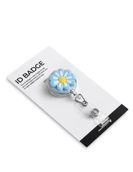 ID Badge Holder - BLUE BLOOM