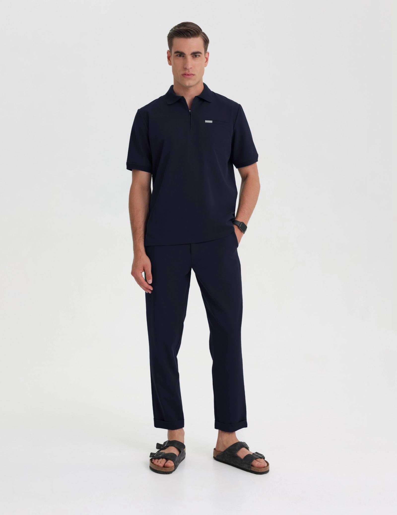 Pánská Lékařská Mikina Polo - DARK NAVY
