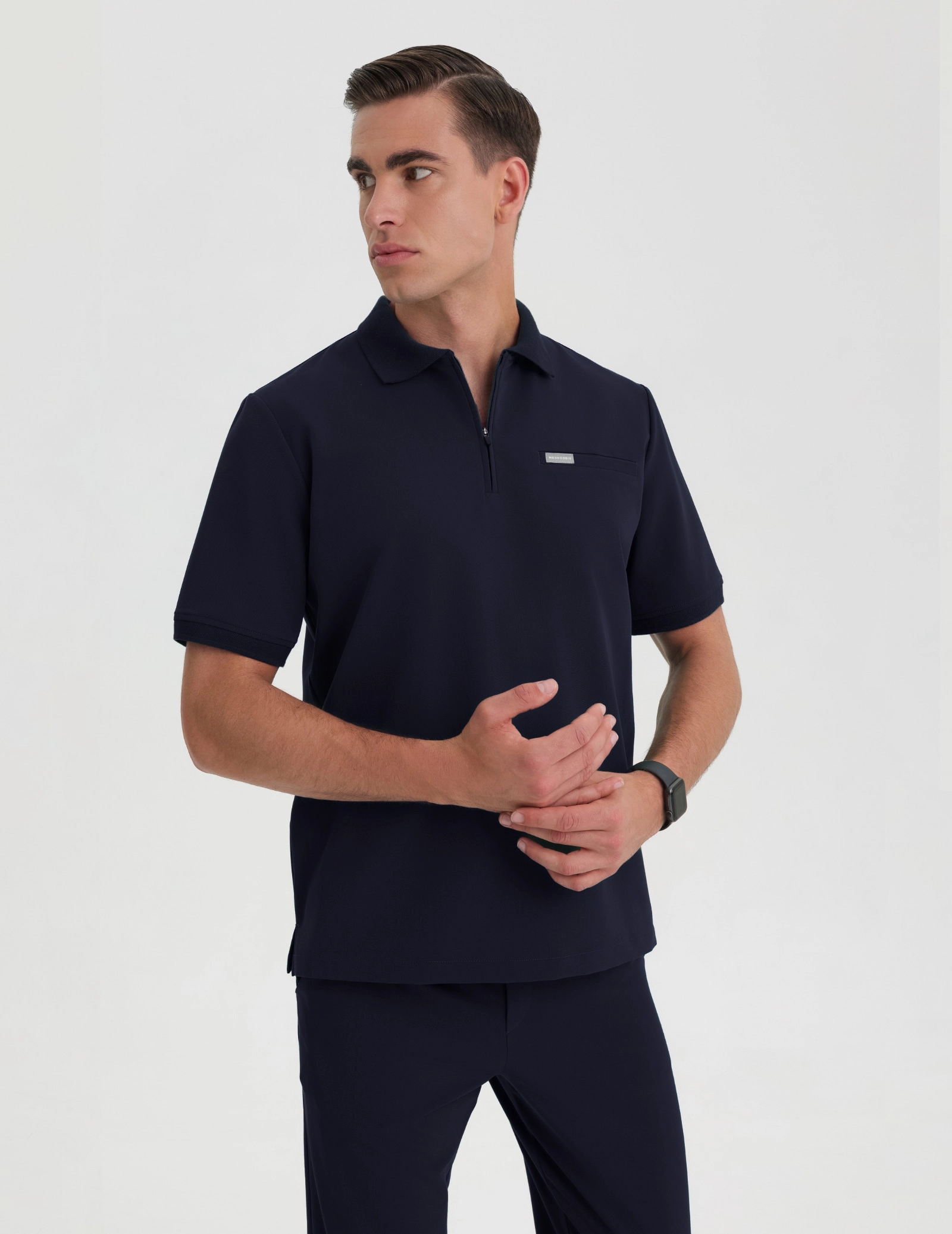 Pánská Lékařská Mikina Polo - DARK NAVY