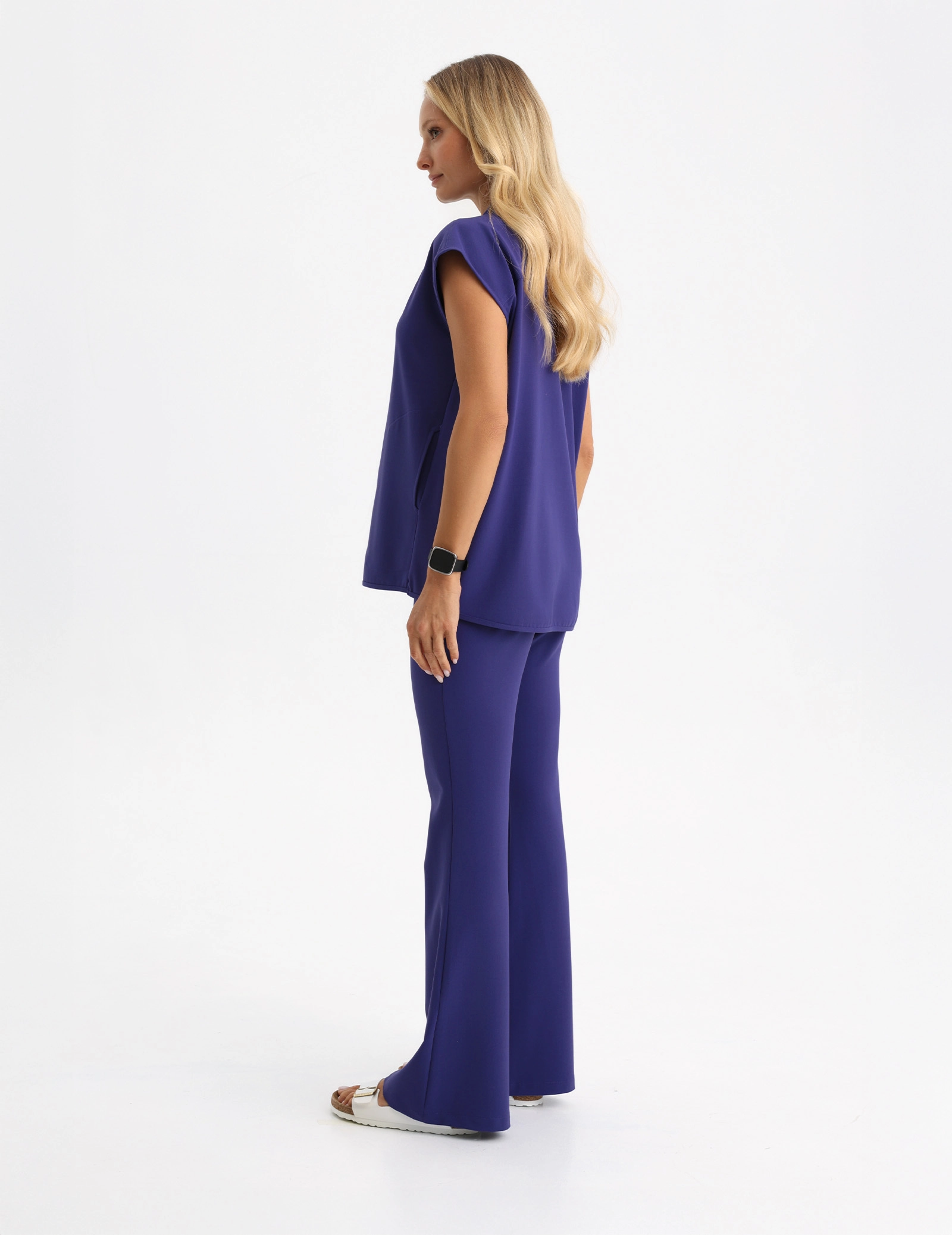 Dámské Lékařské Kalhoty Flare - DUSK