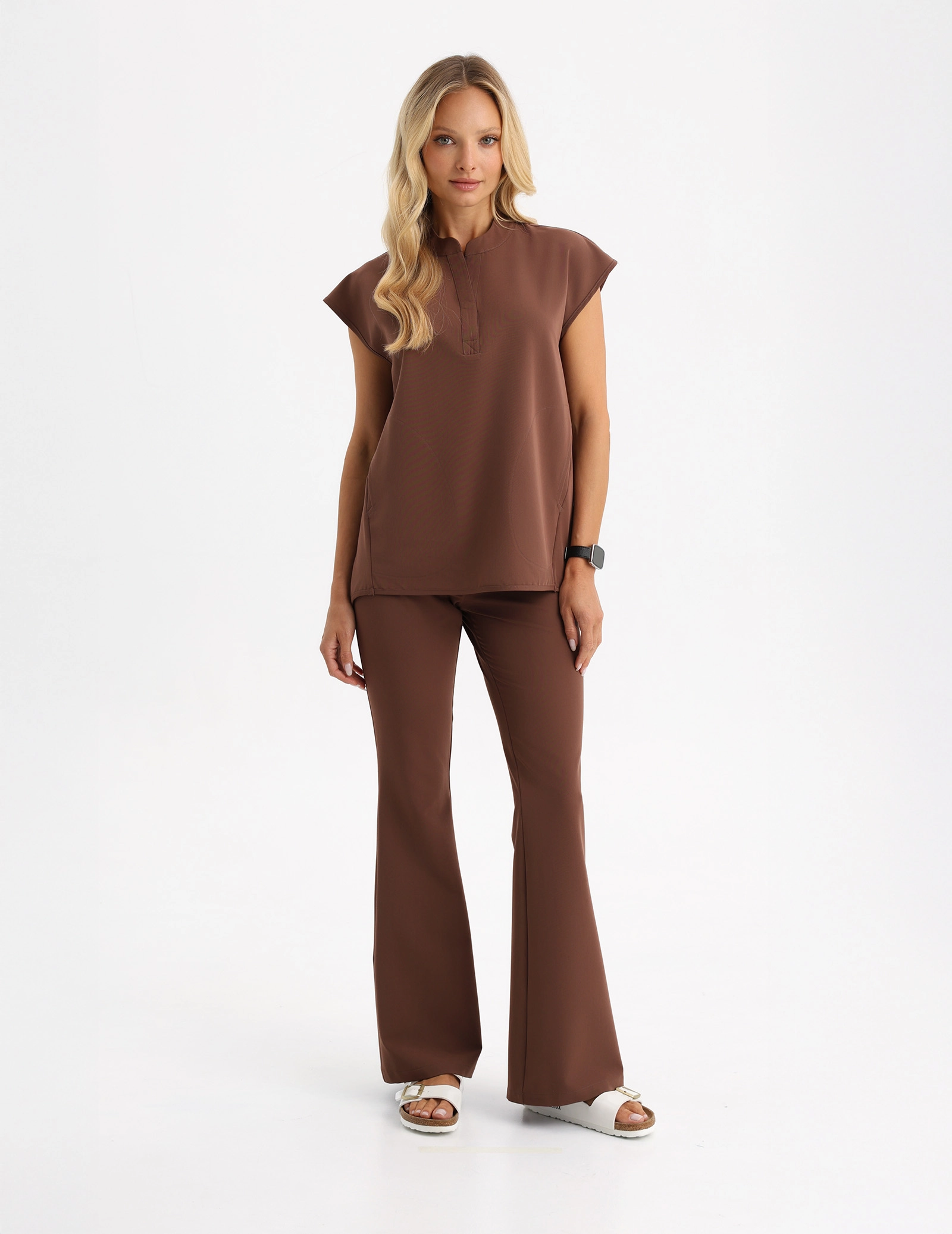 Lékařská Mikina Khloe - MILKY BROWN