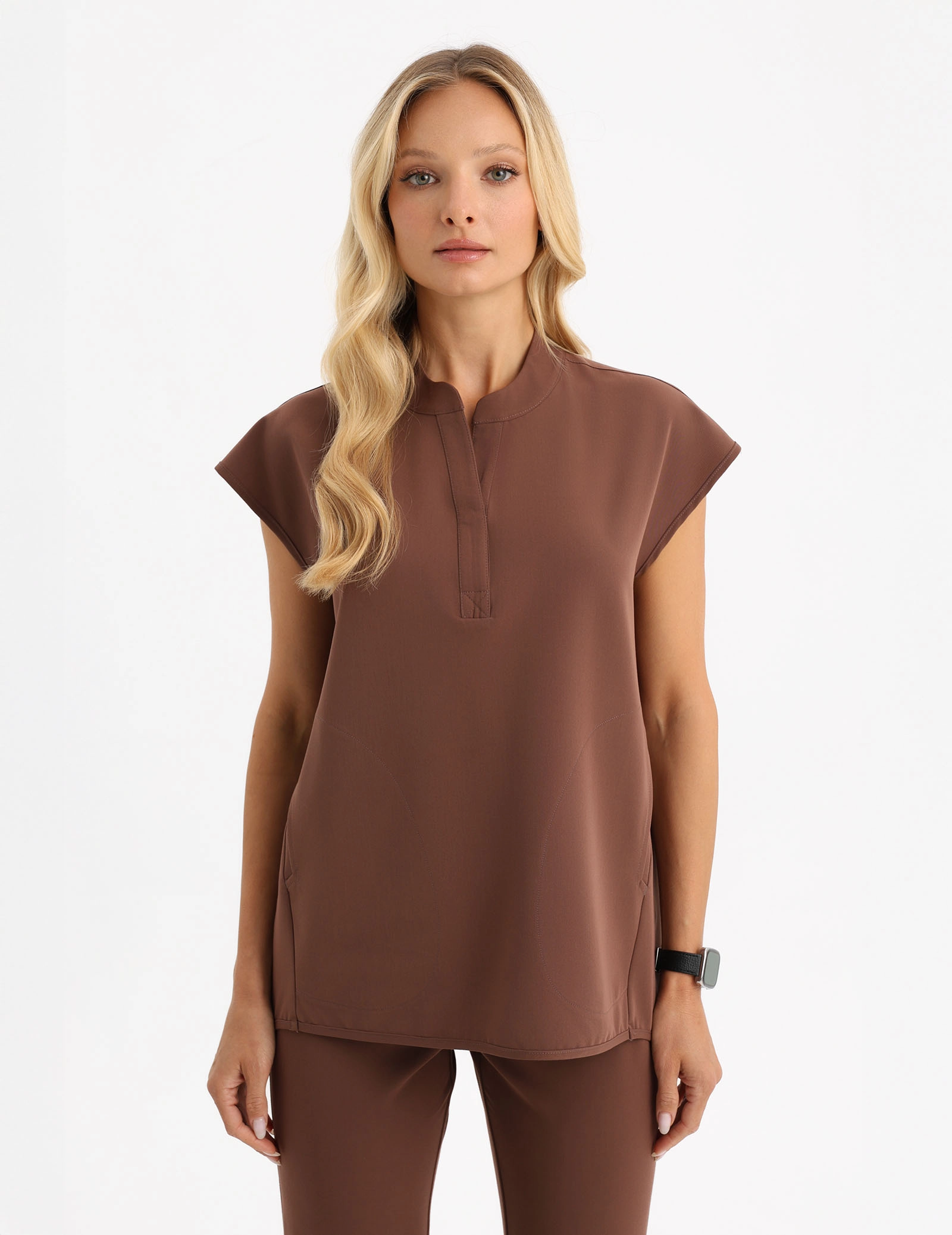 Lékařská Mikina Khloe - MILKY BROWN