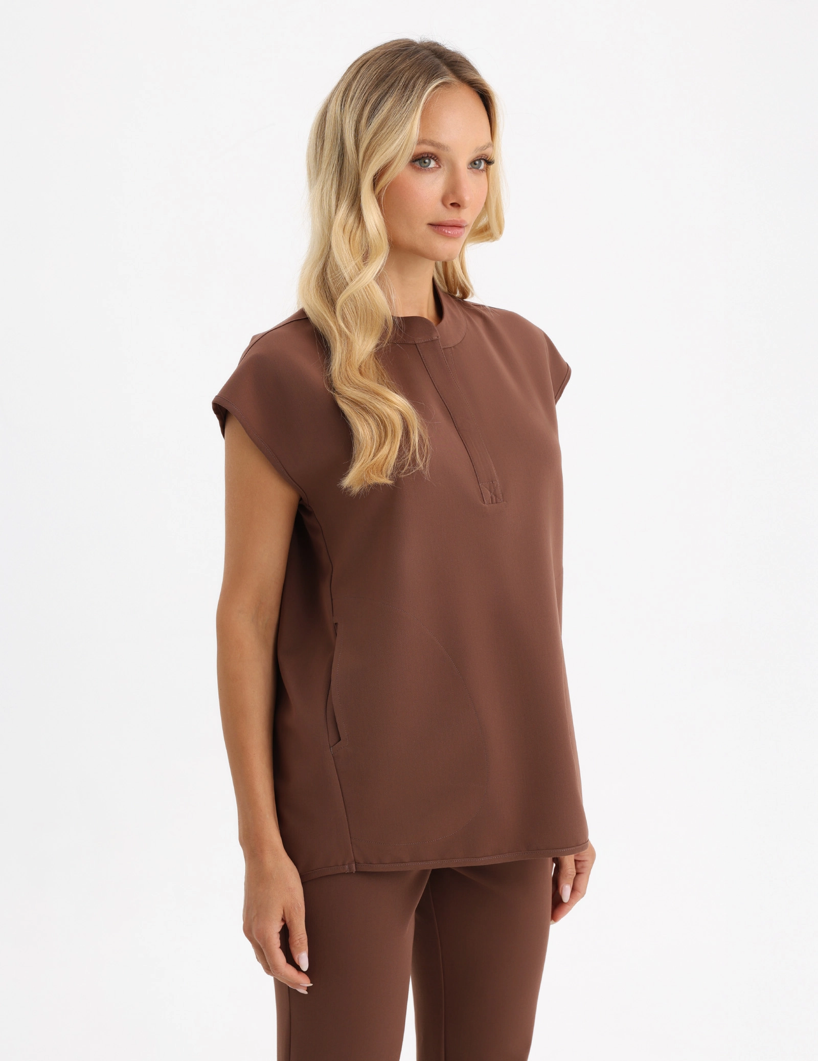 Lékařská Mikina Khloe - MILKY BROWN
