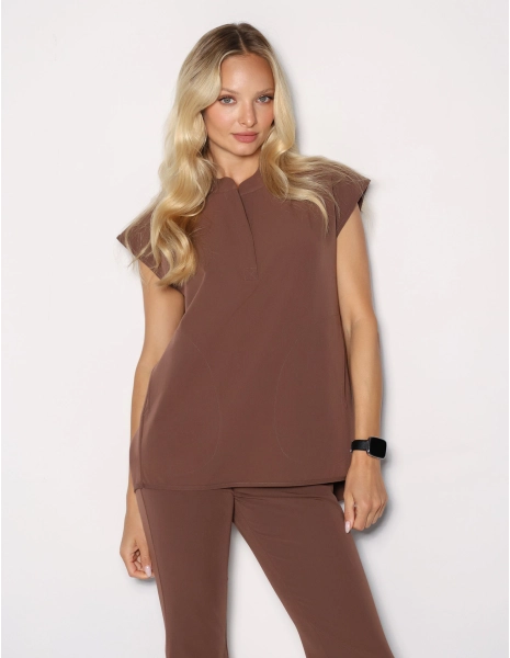 Lékařská Mikina Khloe - MILKY BROWN