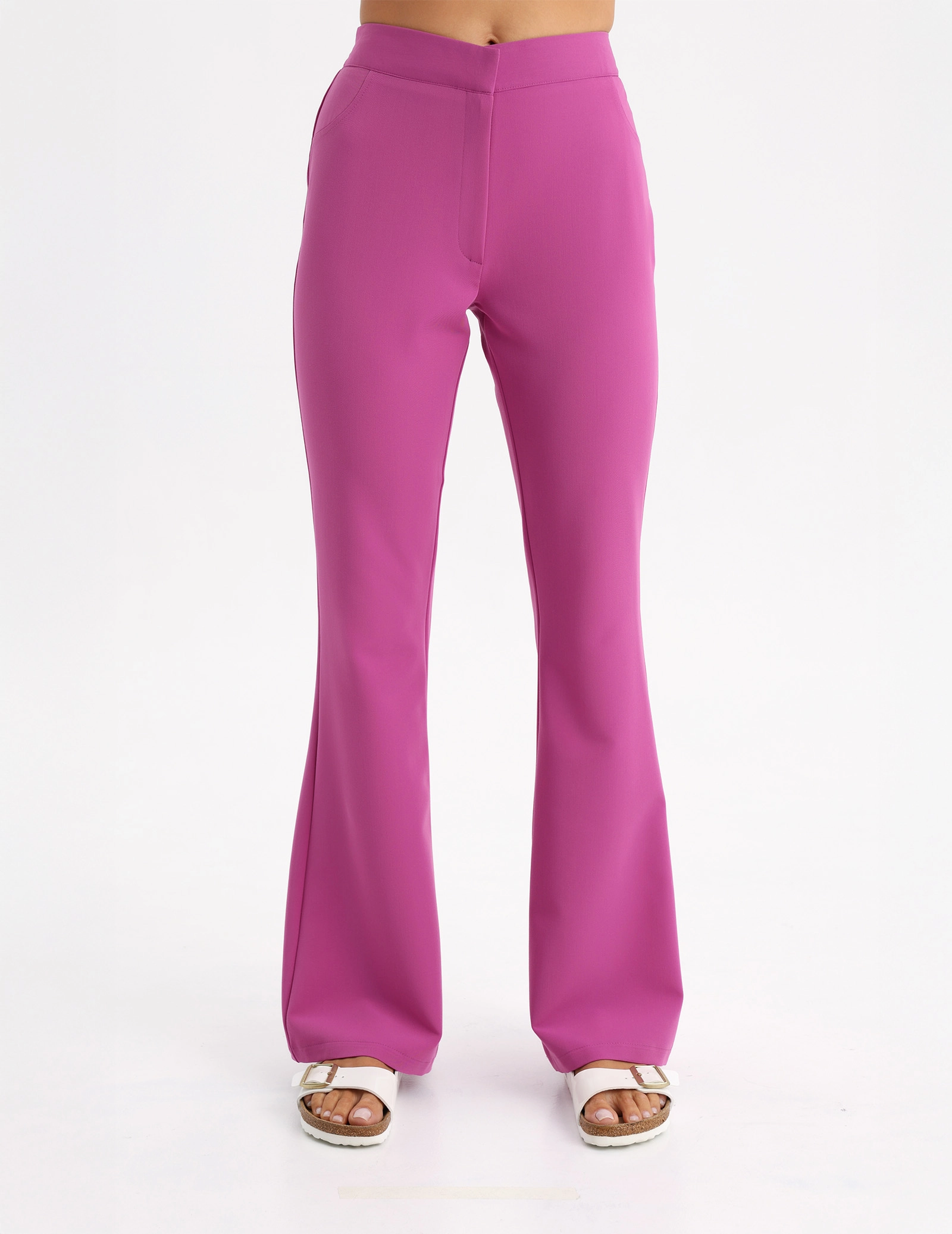 Dámské Lékařské Kalhoty Flare - ELECTRIC PINK