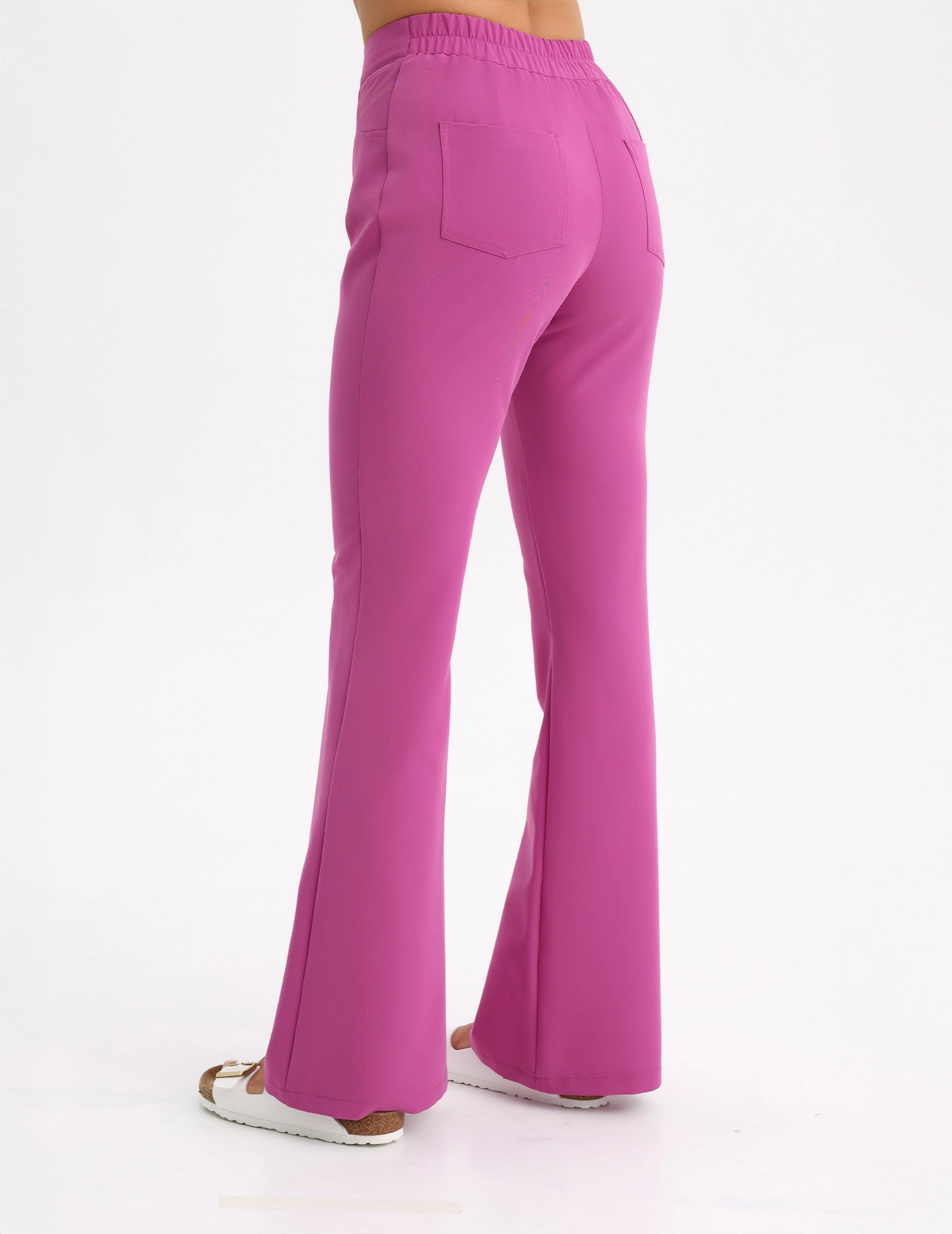 Dámské Lékařské Kalhoty Flare - ELECTRIC PINK