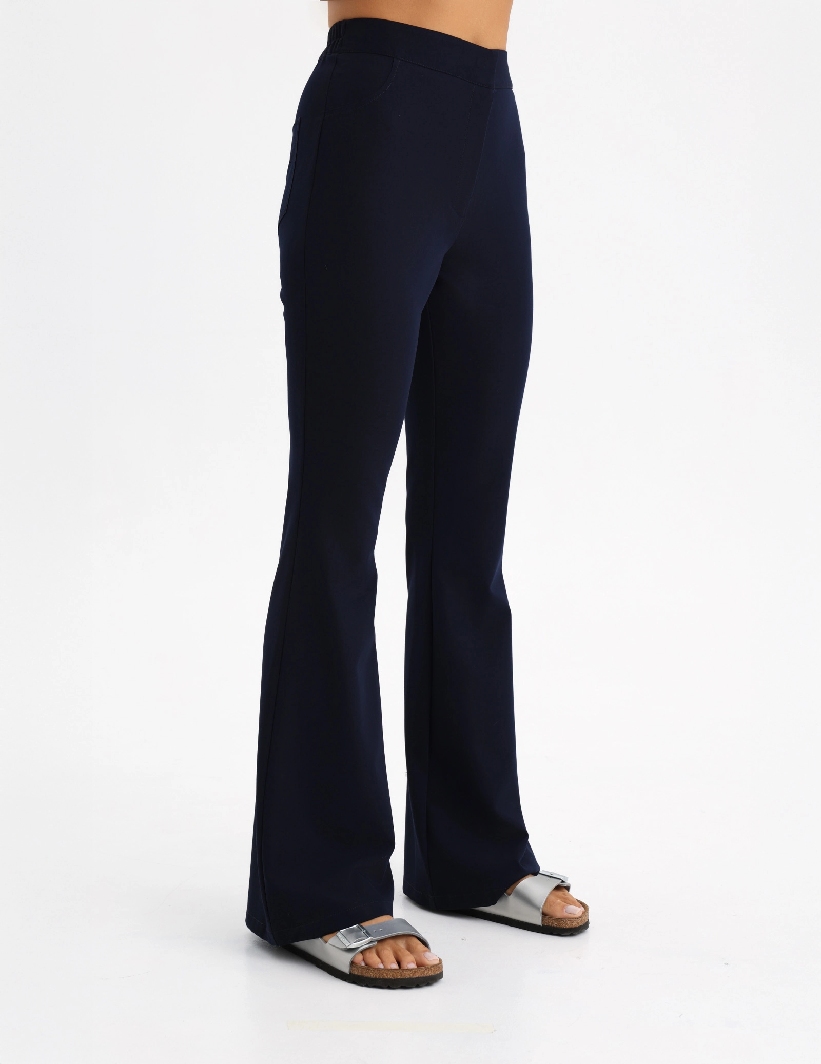 Dámské Lékařské Kalhoty Flare - DARK NAVY