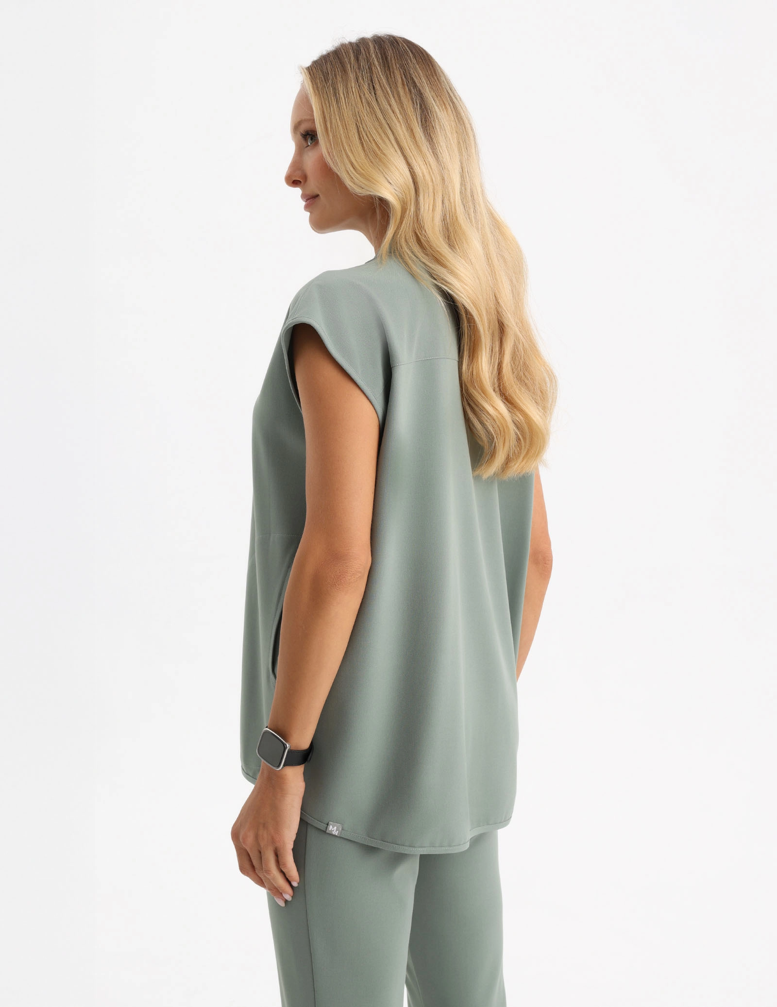 Lékařská Mikina Khloe - DUSTY GREEN