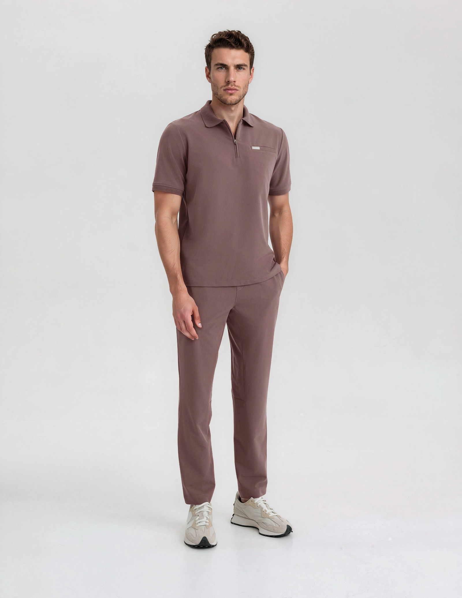 Pánské Lékařské Kalhoty Basic – MOCHA