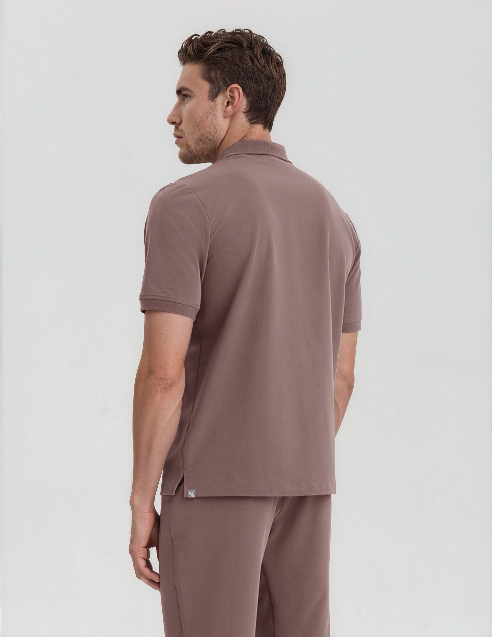 Pánská Lékařská Polo Mikina – MOCHA