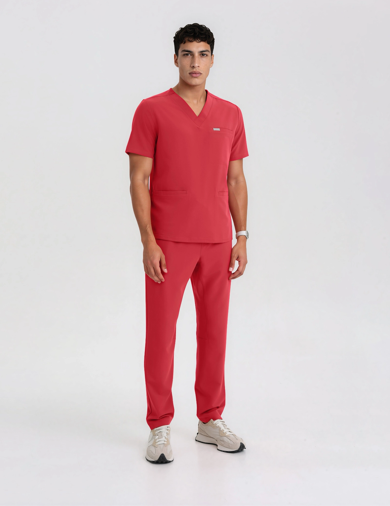 Pánské Lékařské Kalhoty Basic - POP RED