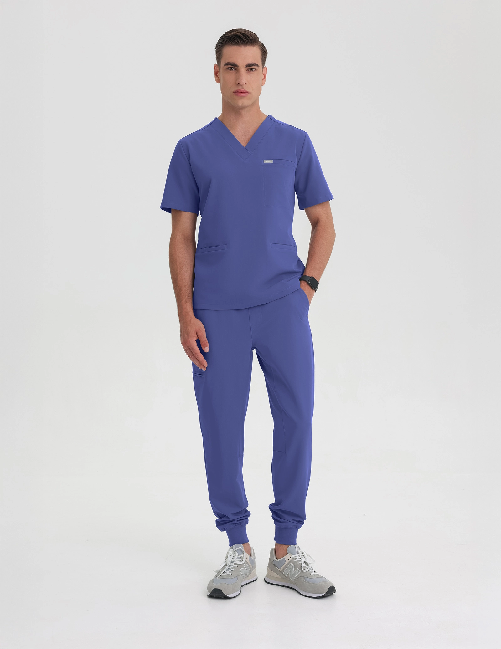 Pánské Lékařské Kalhoty Jogger - DENIM BLUE