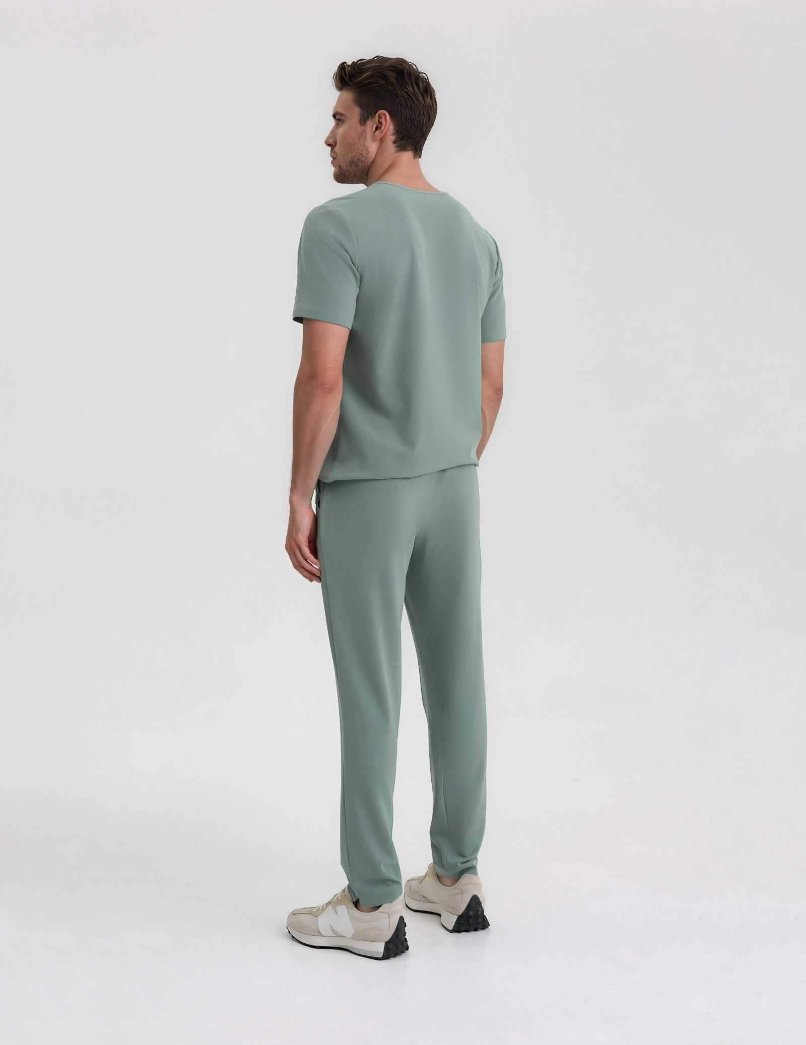 Pánské základní kalhoty - DUSTY GREEN