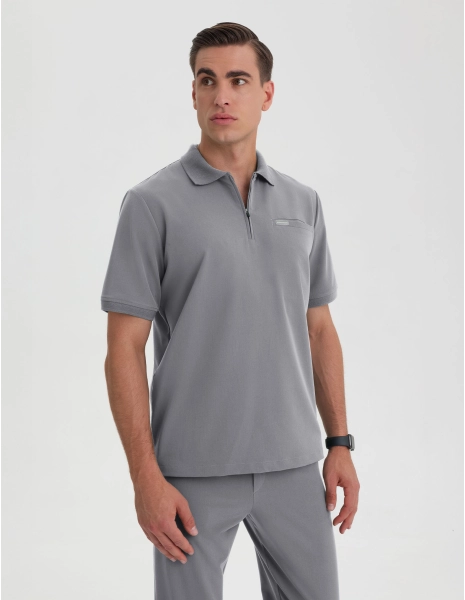 Pánská Lékařská Mikina Polo - SHARK GRAY