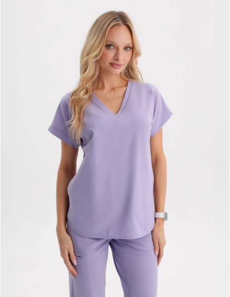 Zdravotnická mikina Kendall - PURPLE HEATHER