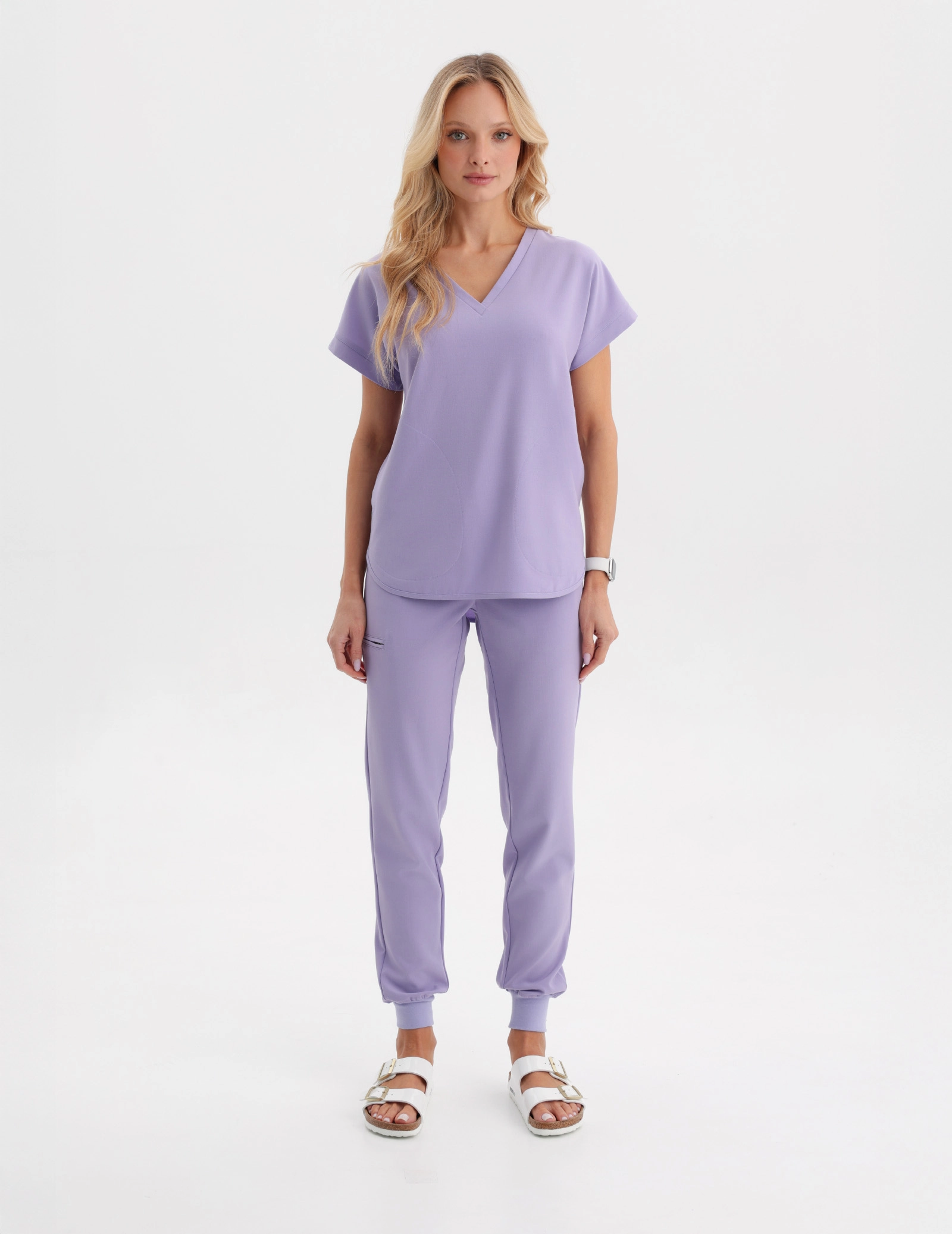 Zdravotnická mikina Kendall - PURPLE HEATHER