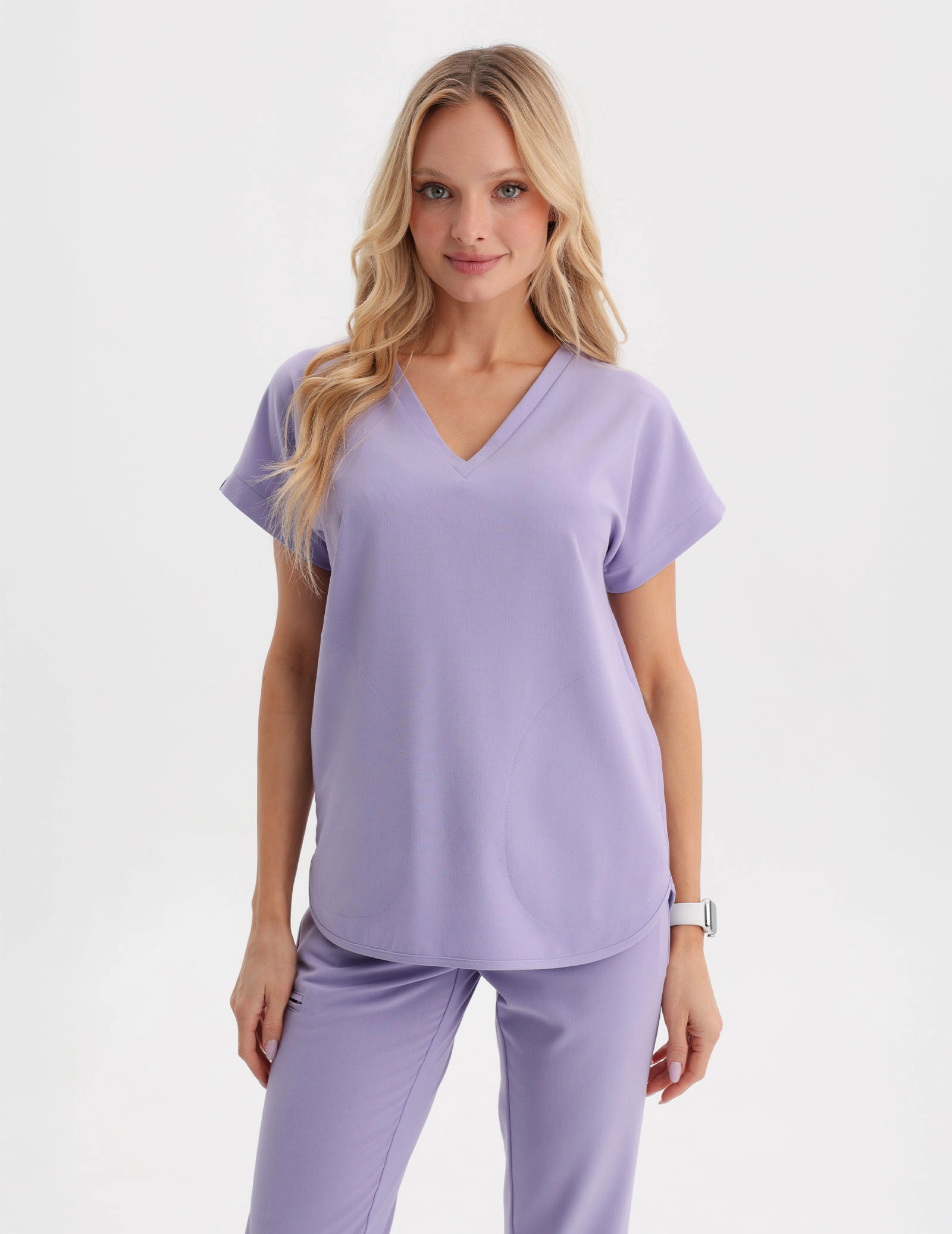 Zdravotnická mikina Kendall - PURPLE HEATHER