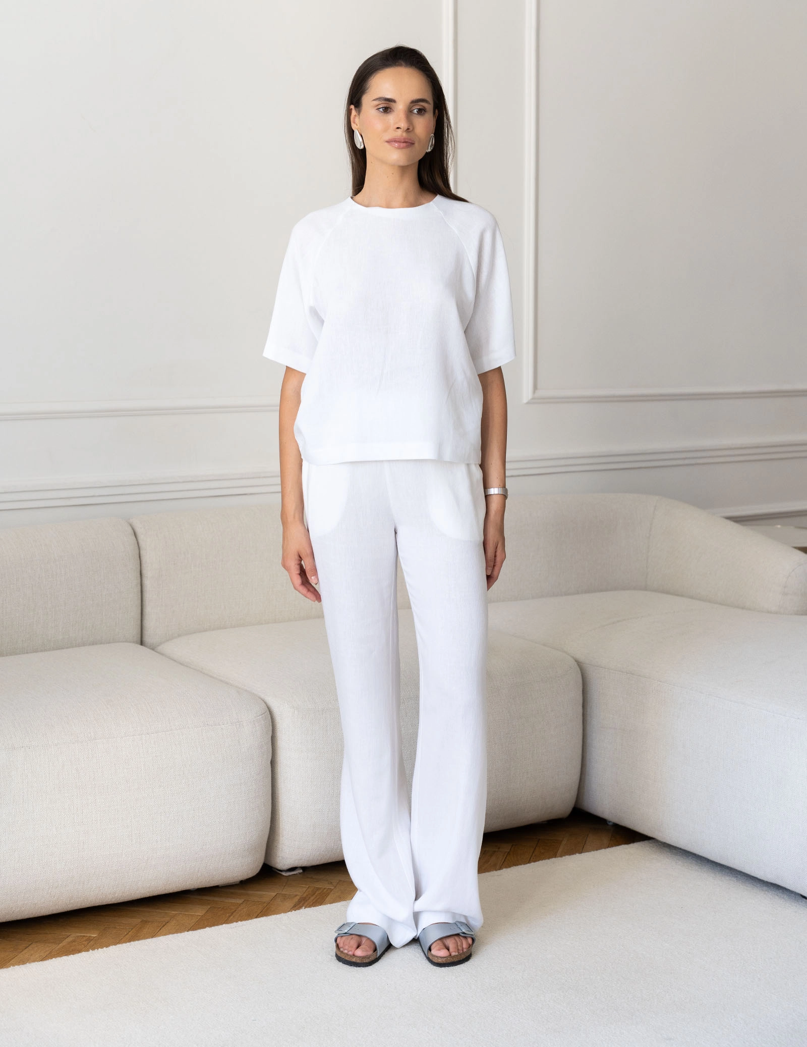 Dámské Kalhoty Nore - SOFT WHITE