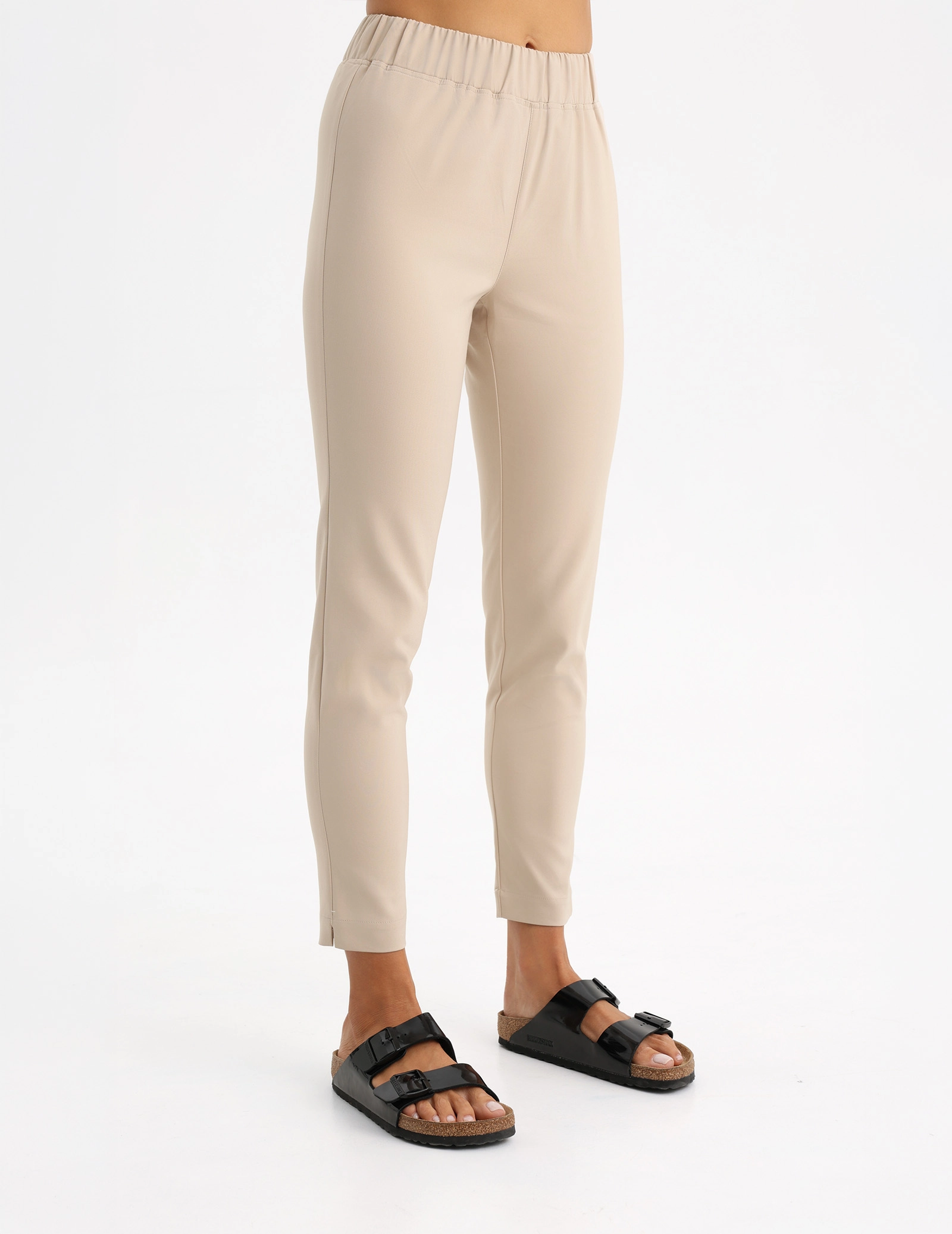 Dámské Lékařské Kalhoty Slim Fit - NUDE