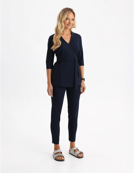 Dámské Lékařské Kalhoty Slim Fit - NAVY