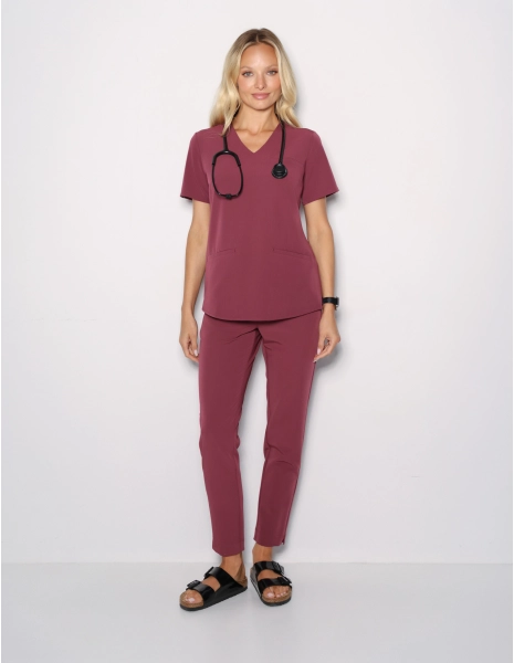 Dámské kalhoty Basic  - Burgundy