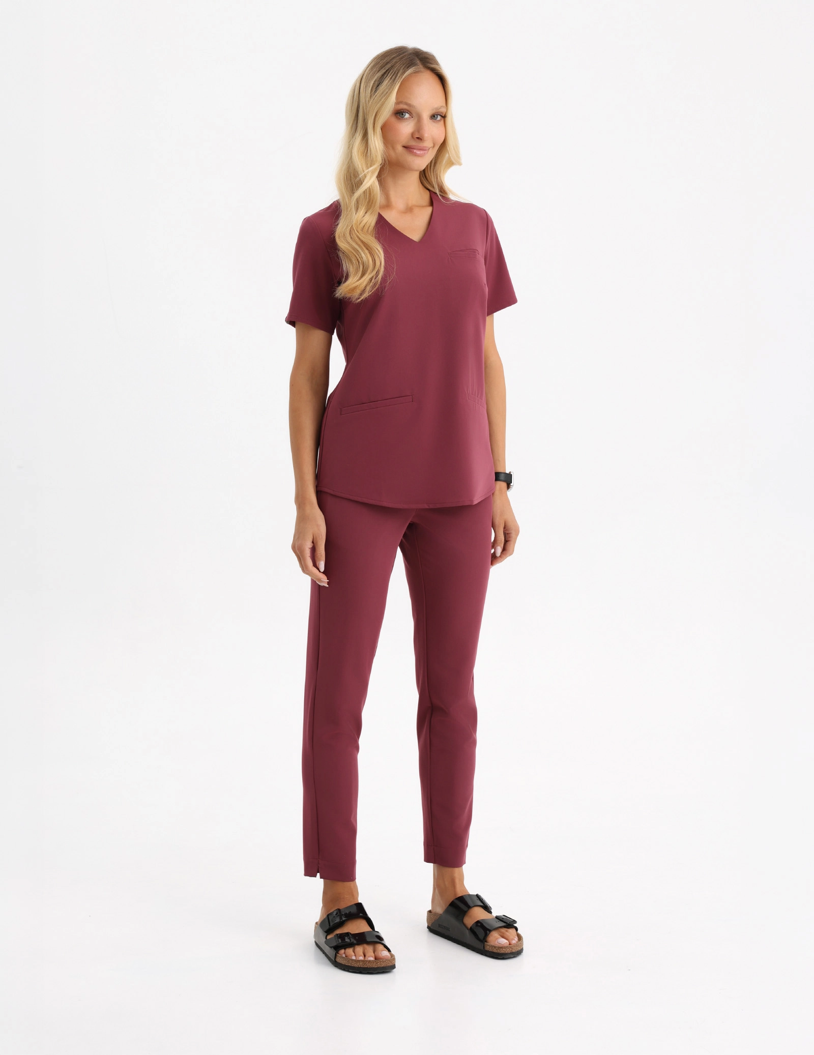 Dámské kalhoty Basic  - Burgundy