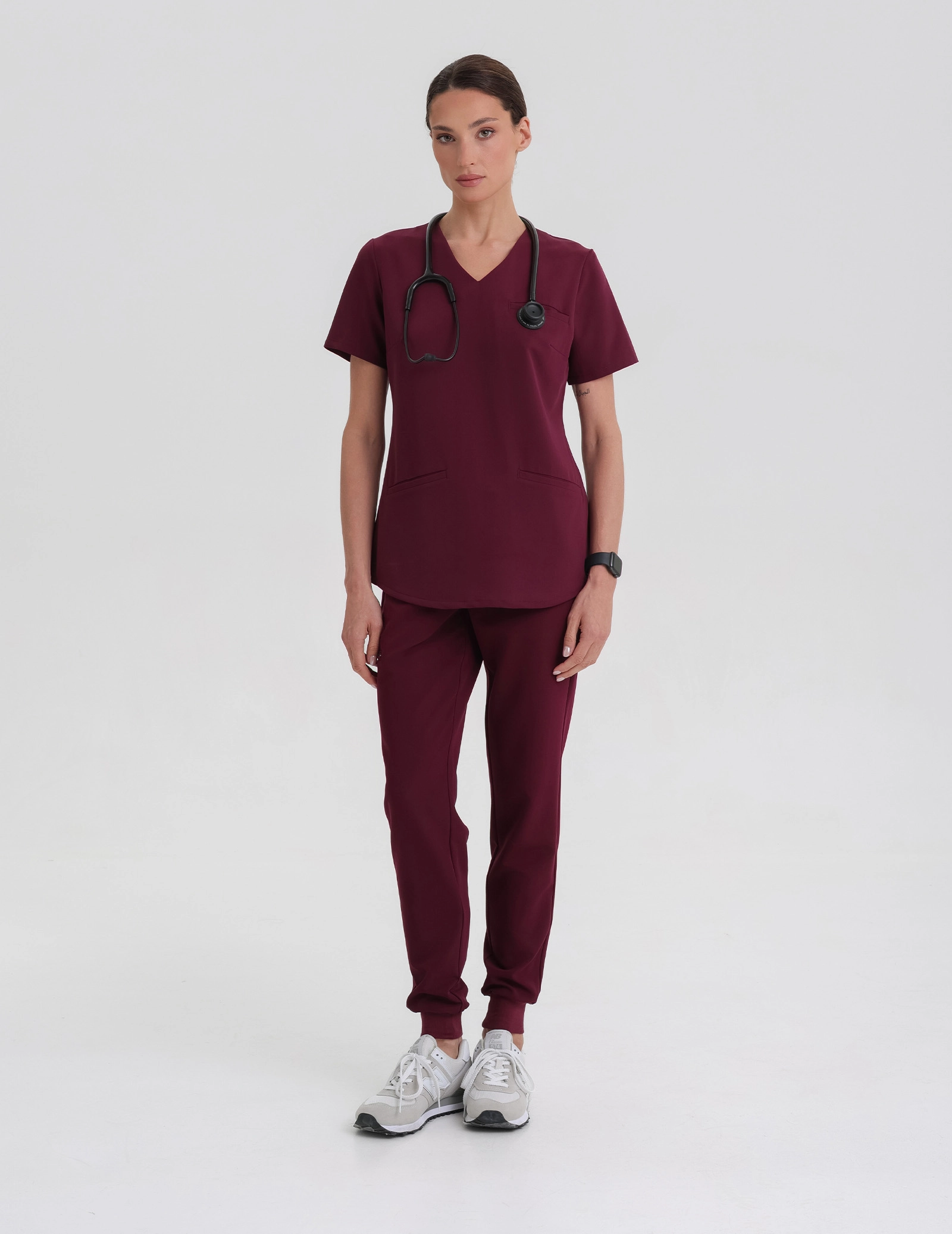 Zdravotnická mikina Grace - BURGUNDY