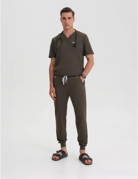 Pánské kalhoty Jogger - OLIVE NIGHT