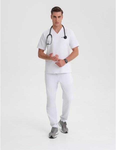 Pánské Kalhoty Basic - White
