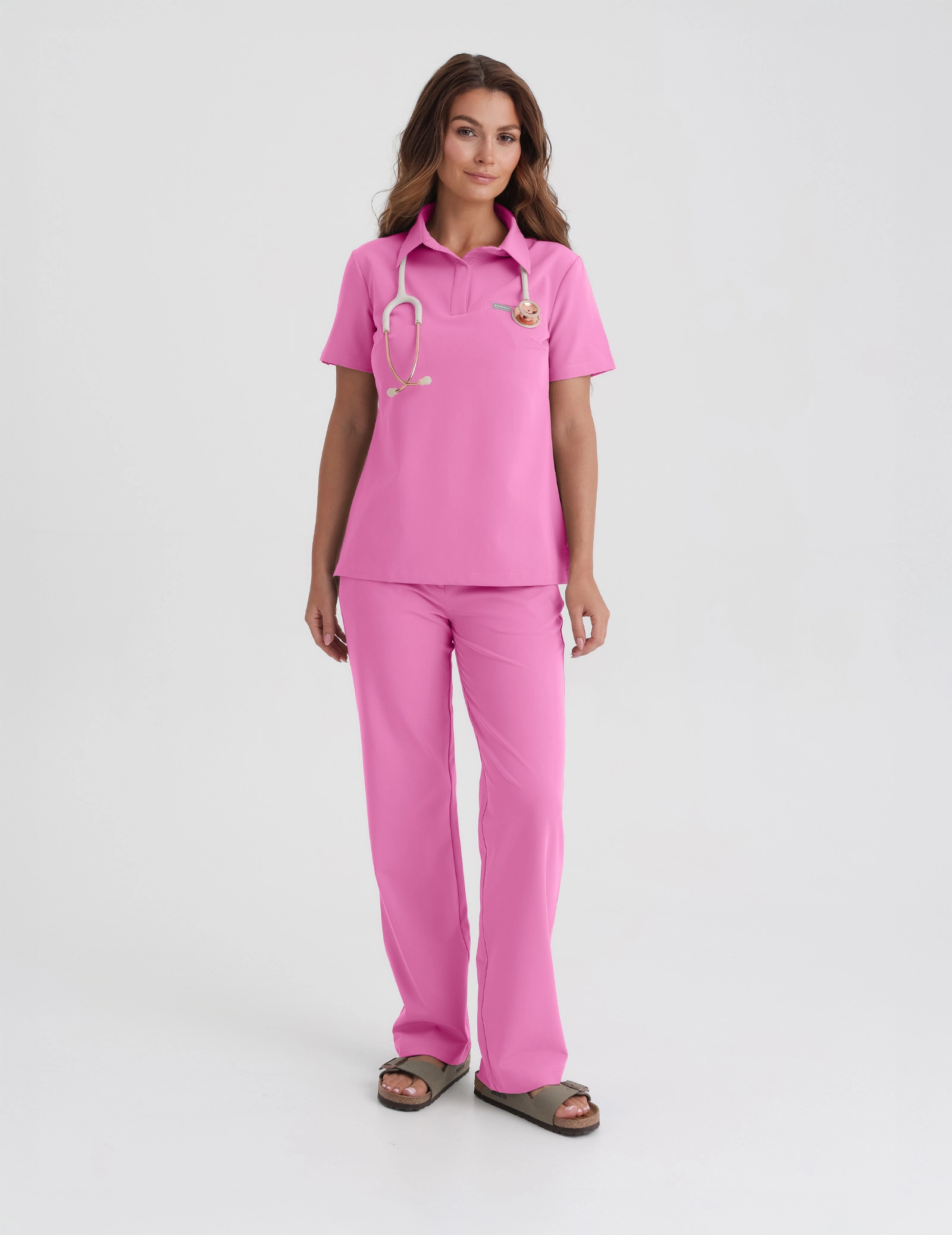 Dámské Lékařské Kalhoty Tiffany - HOT PINK