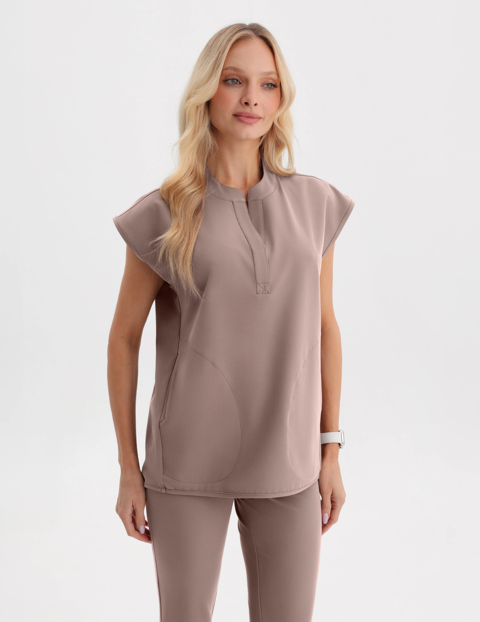 Lékařská Mikina Khloe - BEIGE
