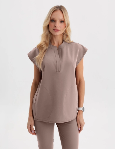 Lékařská Mikina Khloe - BEIGE
