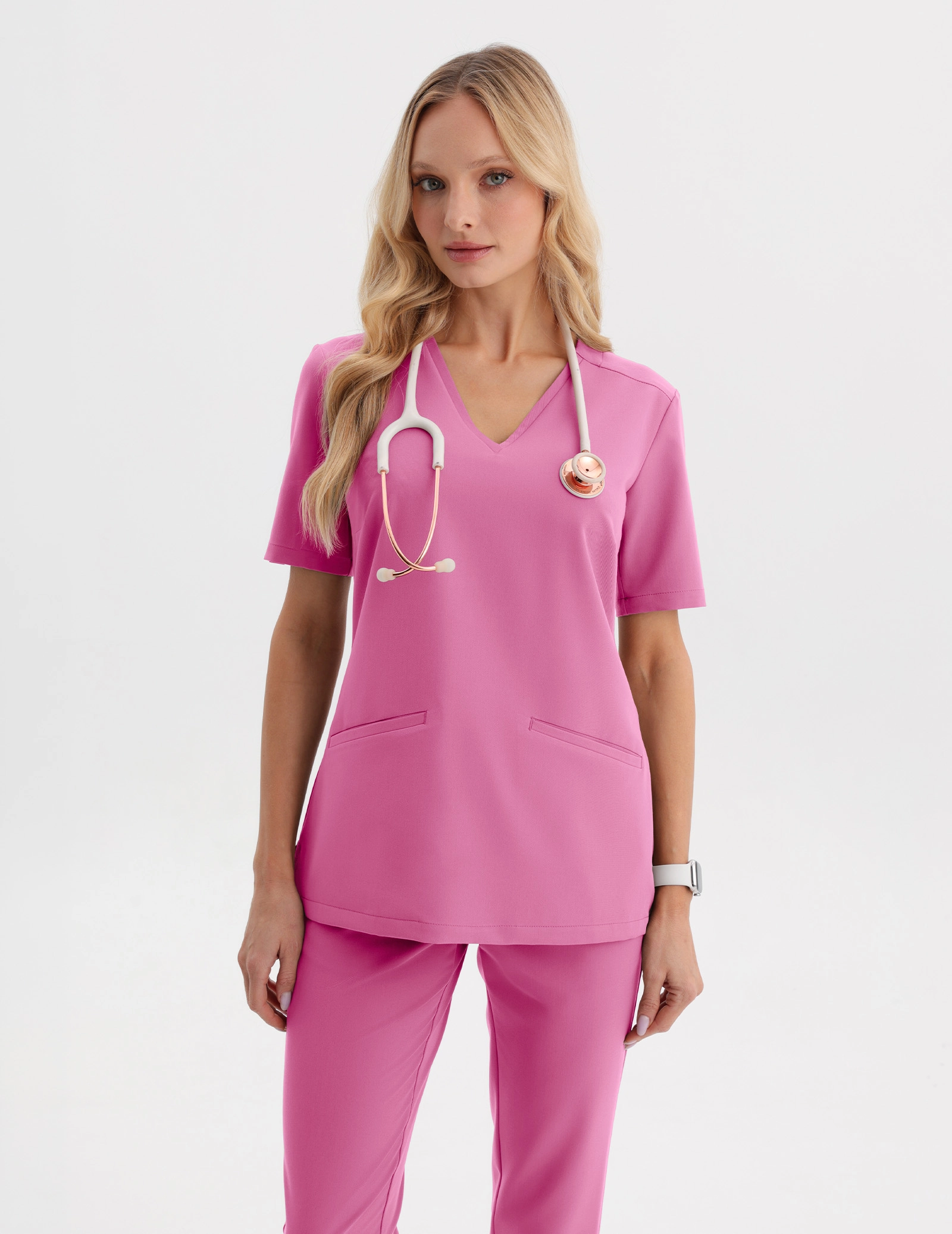 Lékařská Mikina Casy - HOT PINK
