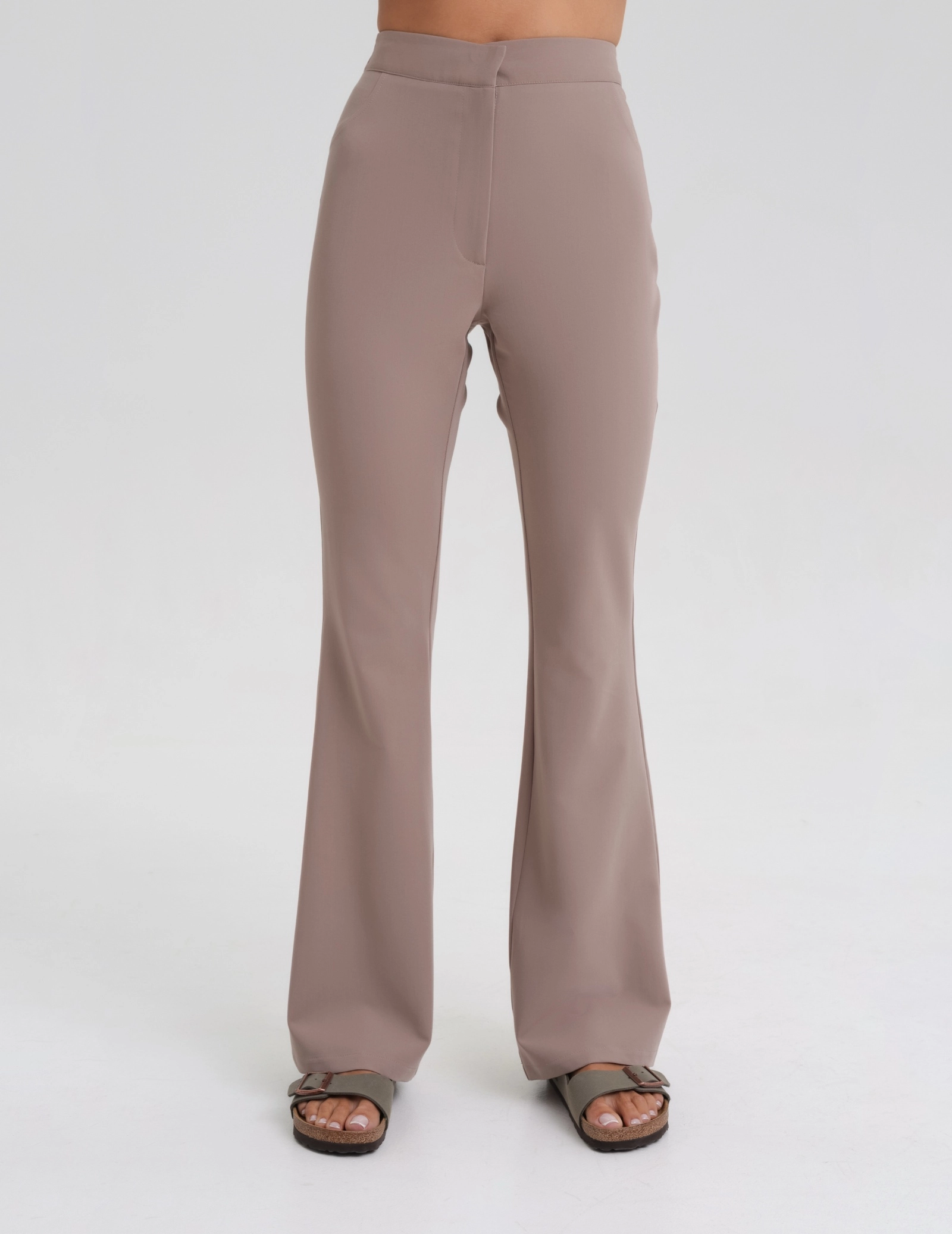 Dámské Lékařské Kalhoty Flare - BEIGE