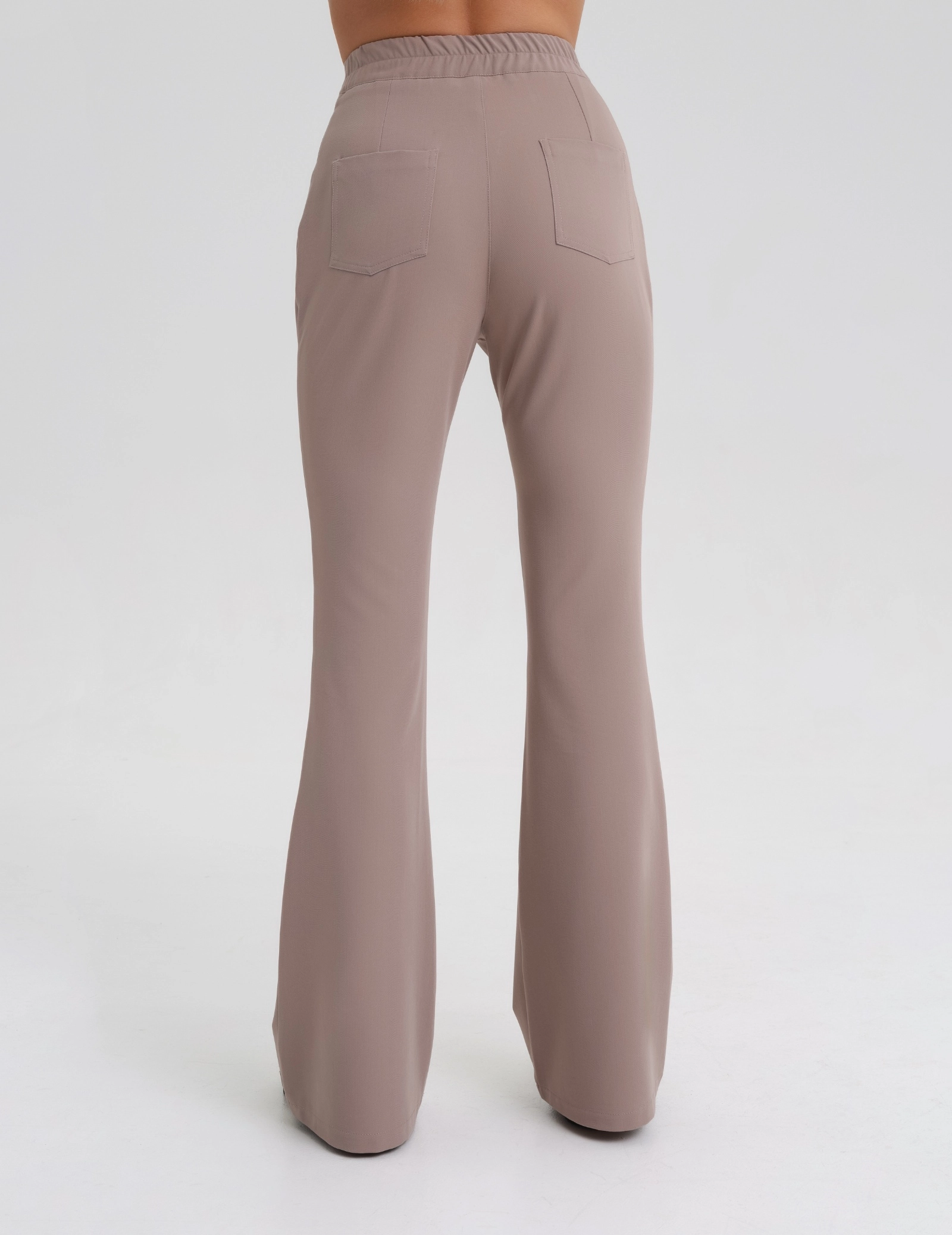 Dámské Lékařské Kalhoty Flare - BEIGE